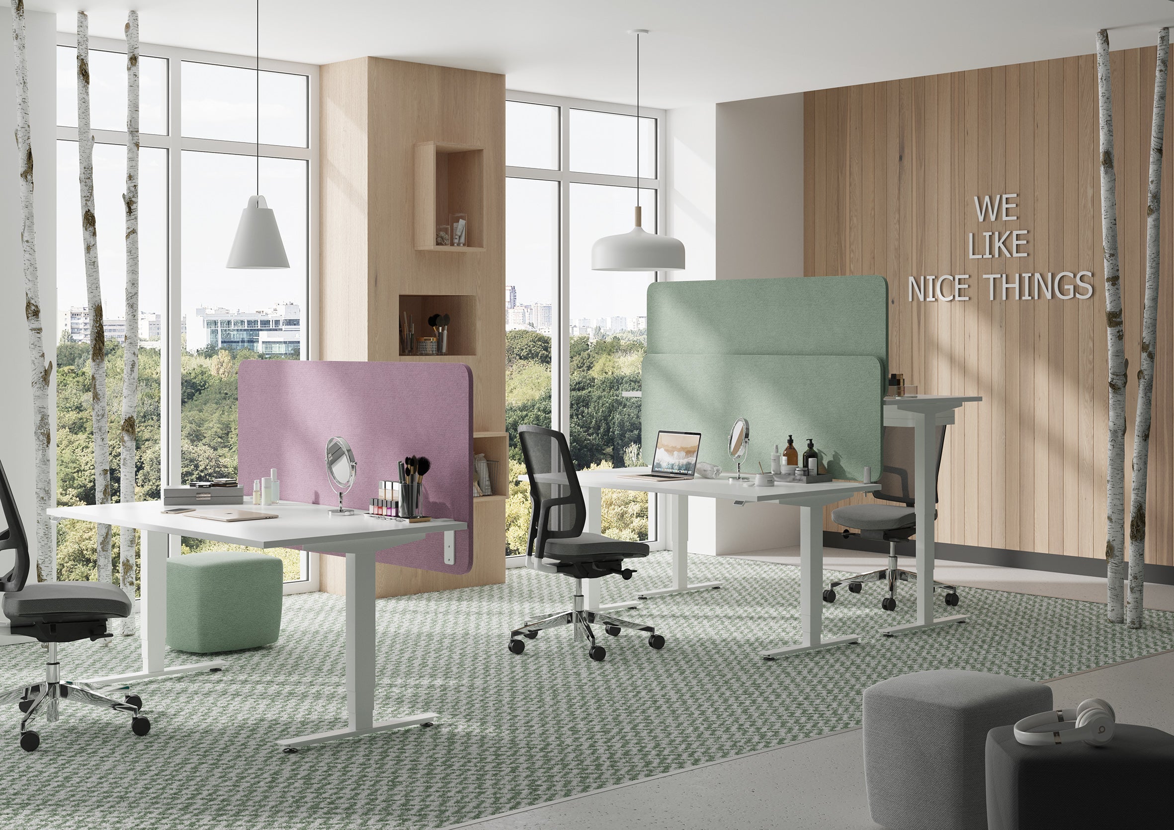 Stellwände Büro | Stellwand Schreibtisch | Stellwandsysteme Primo Vero GmbH