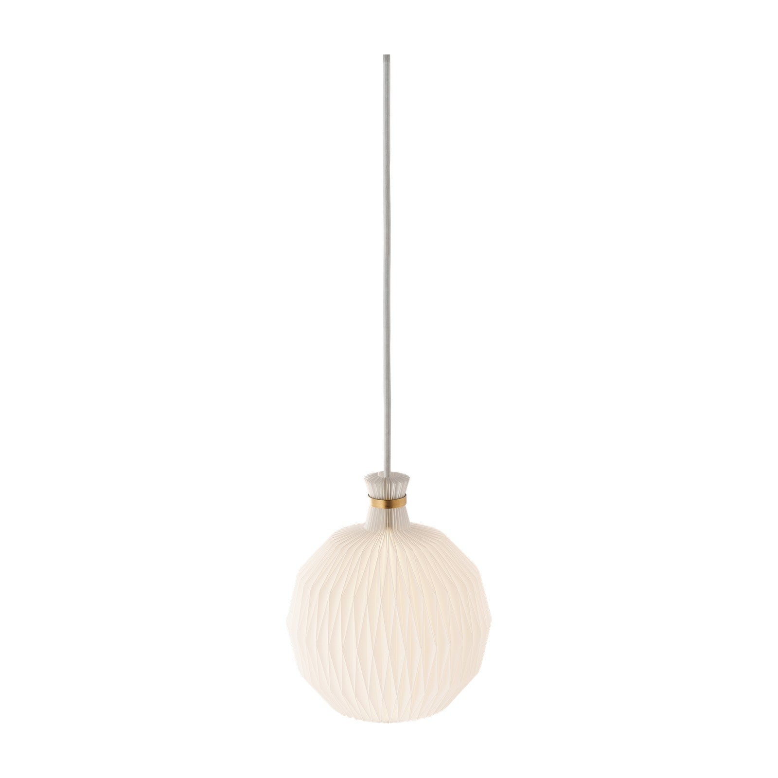 Modell 101 Mini KAARE KLINT Legacy Pendelleuchte von LE KLINT, Detailaufnahme auf Weiss