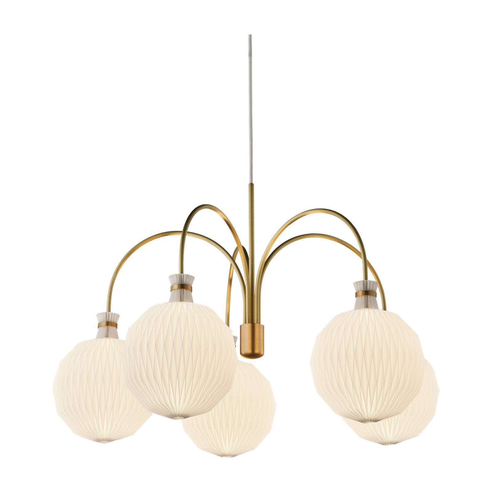 Modell 101 Chandelier KAARE KLINT Legacy Pendelleuchte von LE KLINT, weitere Ansicht auf Weiss