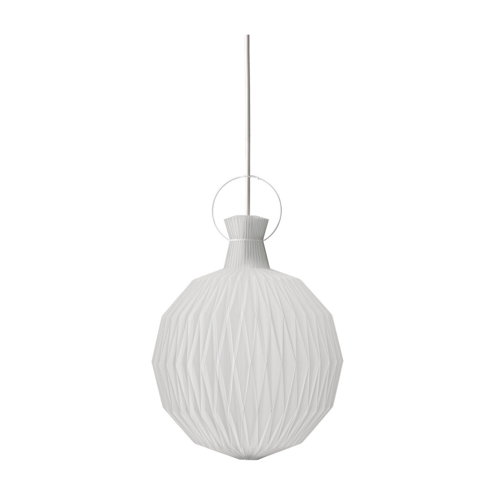 Modell 101 Lanterne Pendelleuchte von LE KLINT, Detailaufnahme auf Weiss