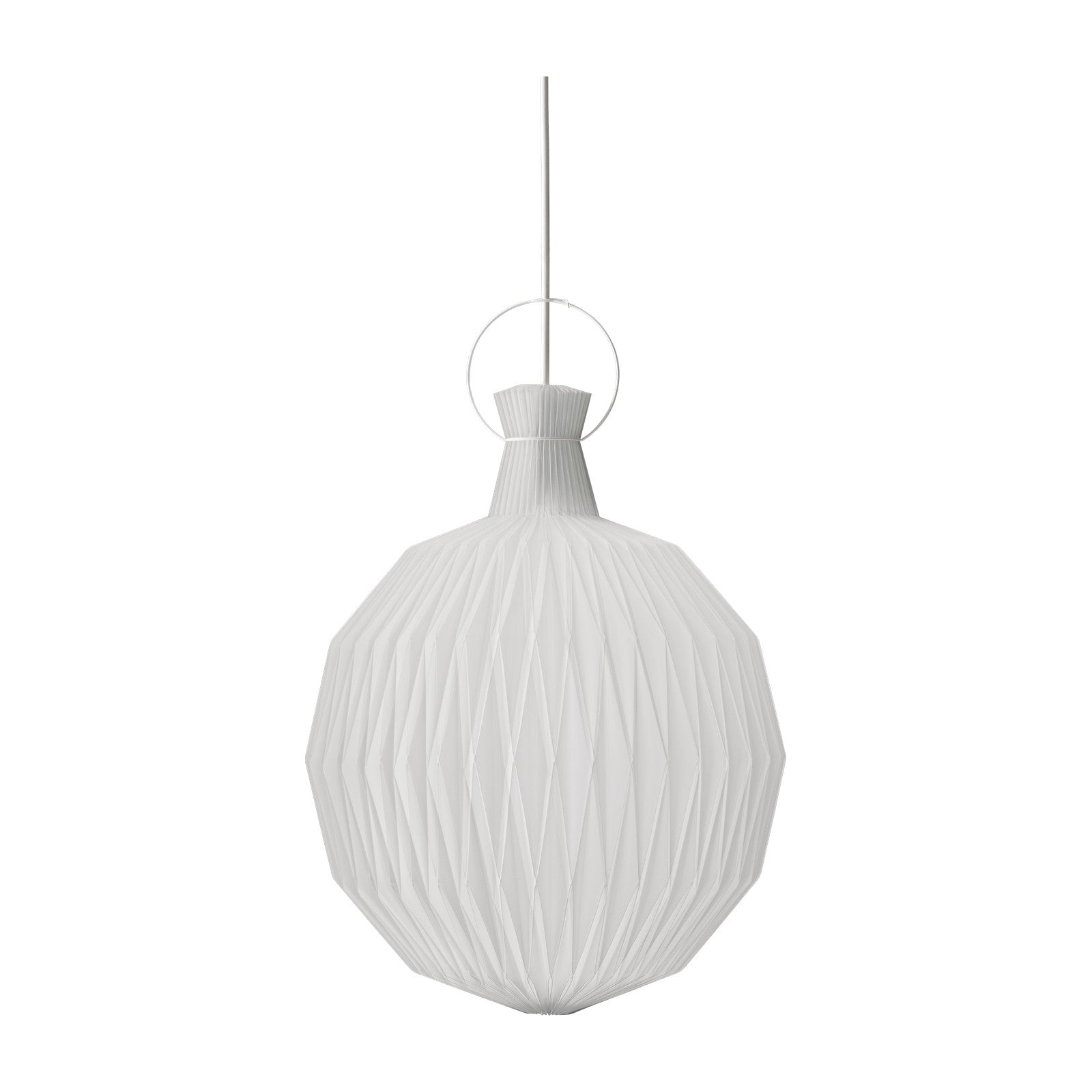 Modell 101 Lanterne XL Pendelleuchte von LE KLINT, Detailaufnahme auf Weiss