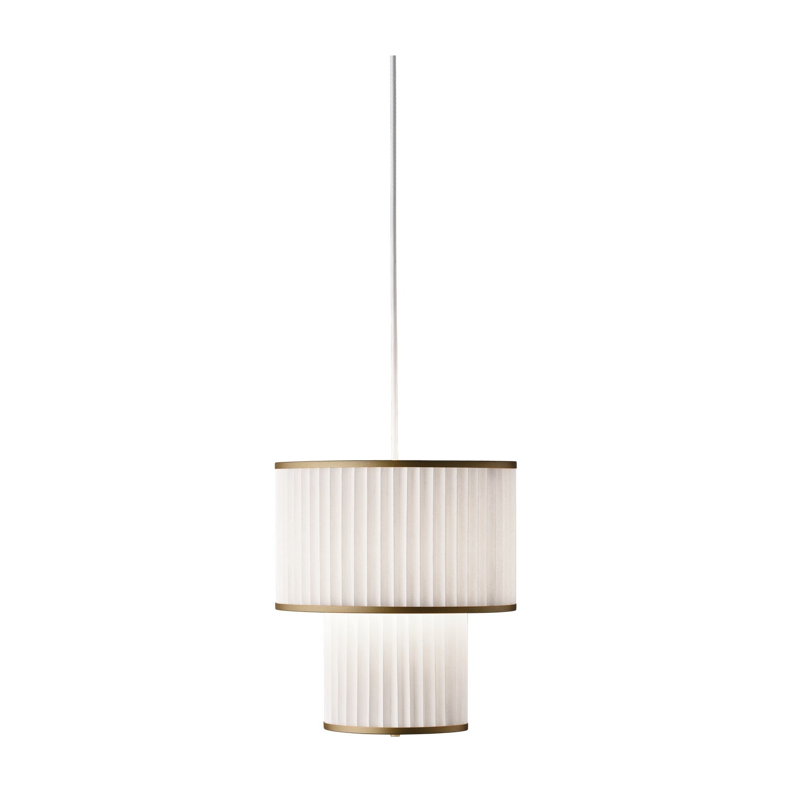 Modell 110 Plivello Pendelleuchte von LE KLINT, weitere Ansicht auf Weiss