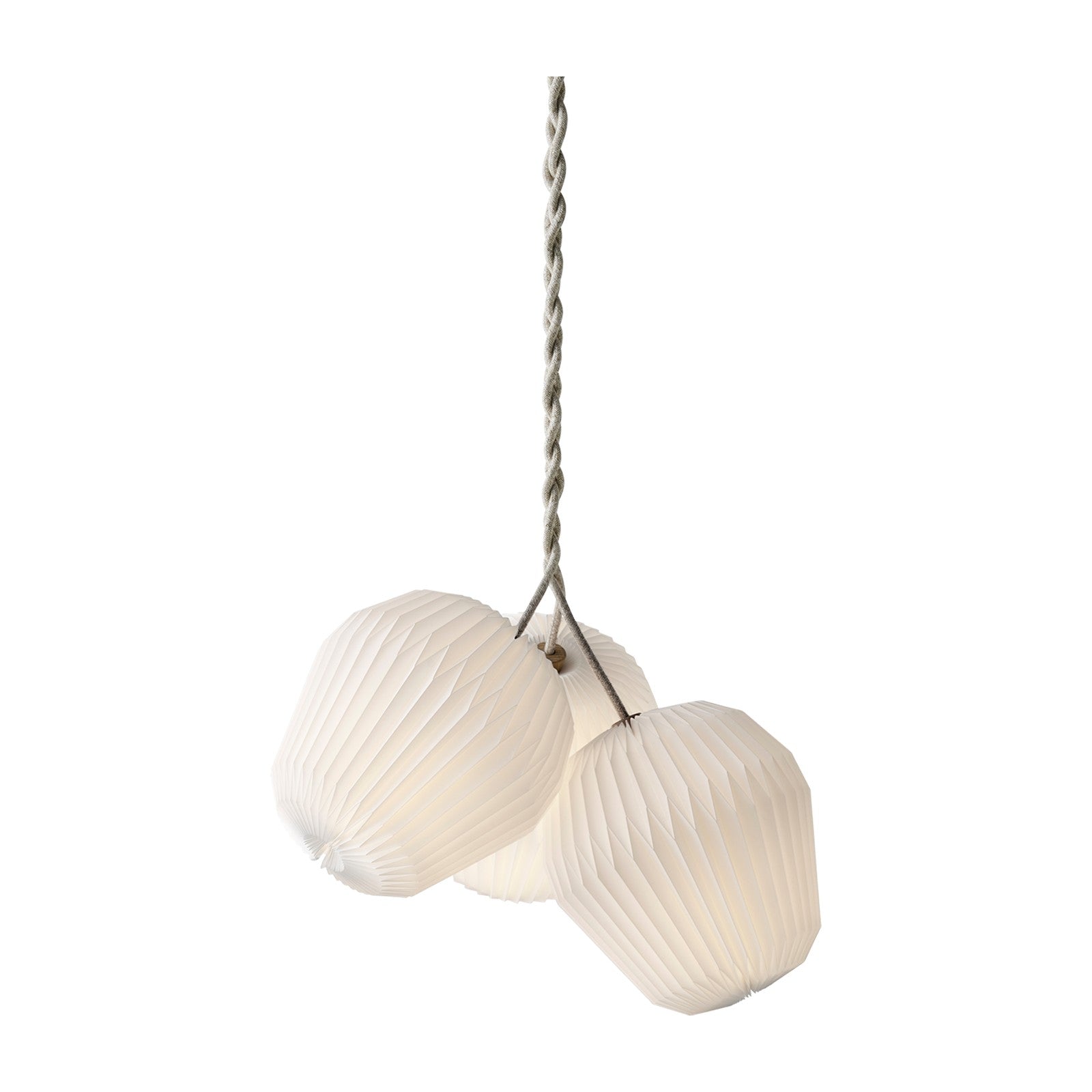 Modell 130 Bouquet 7 Pendelleuchte von LE KLINT, weitere Ansicht auf Weiss