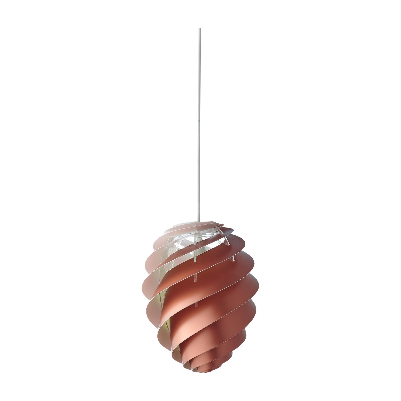 Modell 1312 Swirl 2 Pendelleuchte von LE KLINT, weisser Freisteller