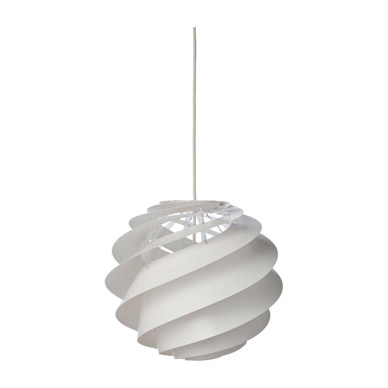 Modell 1313 Swirl 3 Pendelleuchte von LE KLINT, Detailaufnahme auf Weiss
