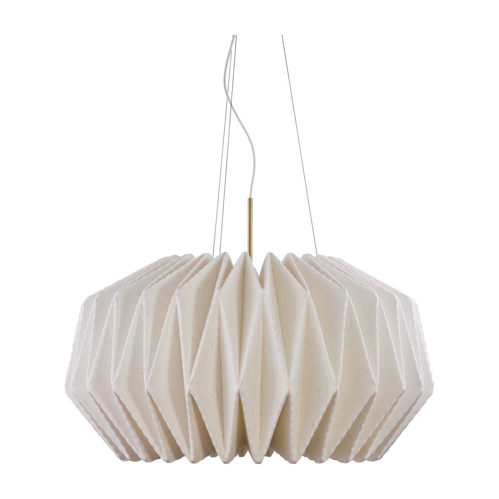 Modell 164 Softly Pleated I XL Pendelleuchte von LE KLINT, weisser Freisteller