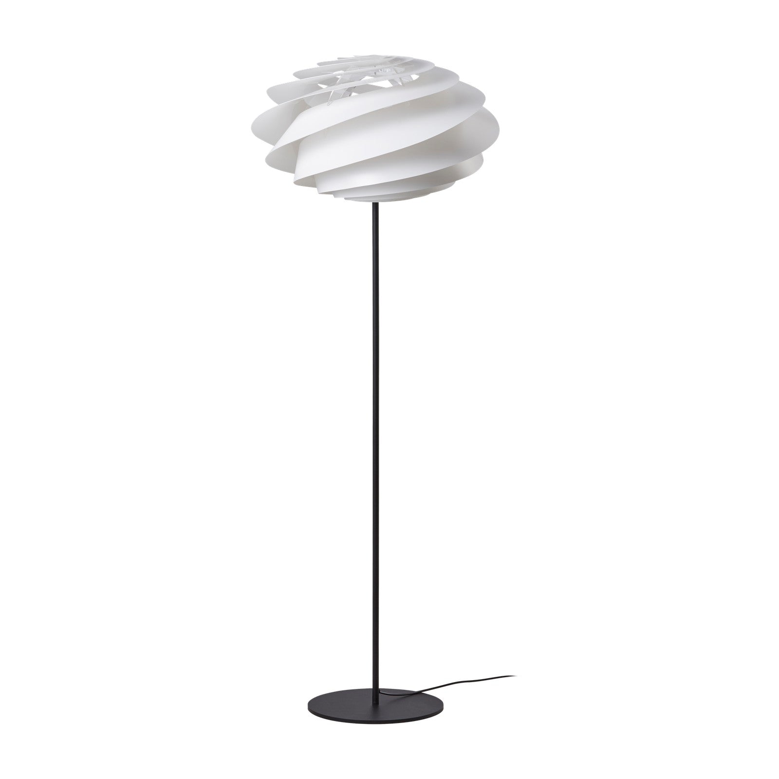 Modell 331 Swirl Stehleuchte von LE KLINT, weisser Freisteller