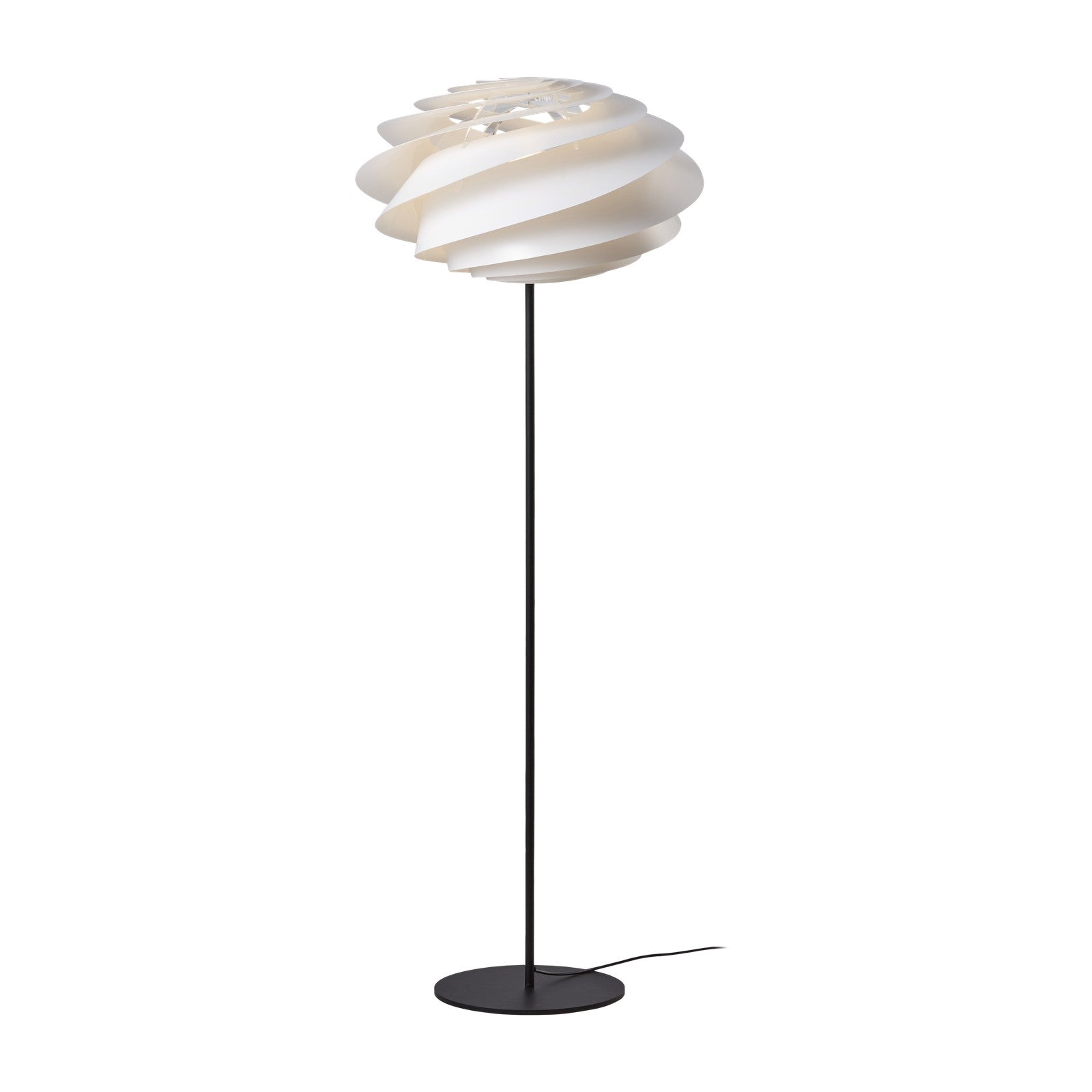 Modell 331 Swirl Stehleuchte von LE KLINT, weitere Ansicht auf Weiss