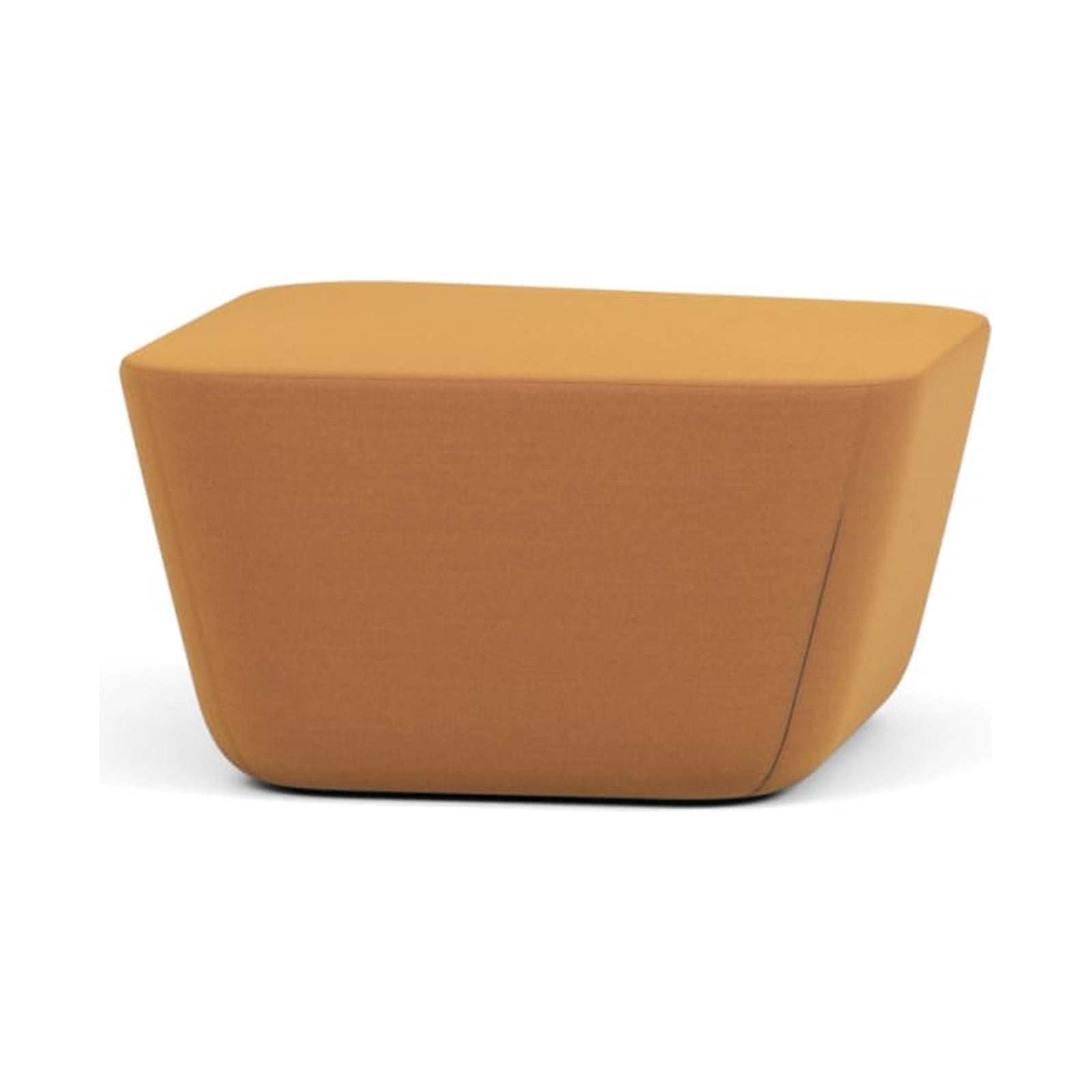 Revolve Pouf von Prostoria, freigestellt vor weissem Hintergrund, Seitenansicht.