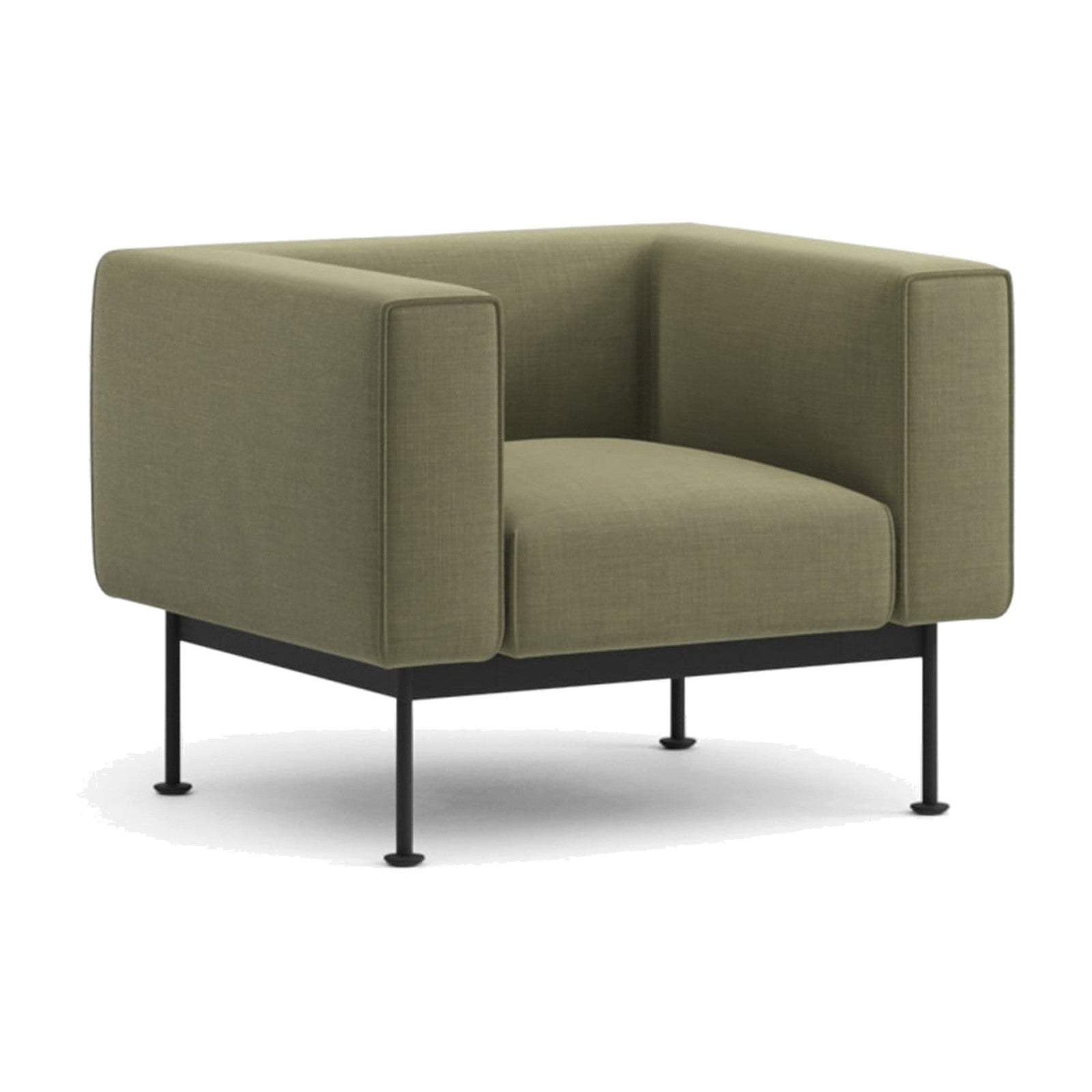 Convert Loungesessel | Outdoor von Prostoria, freigestellt vor weissem Hintergrund, Schrägansicht von vorne.