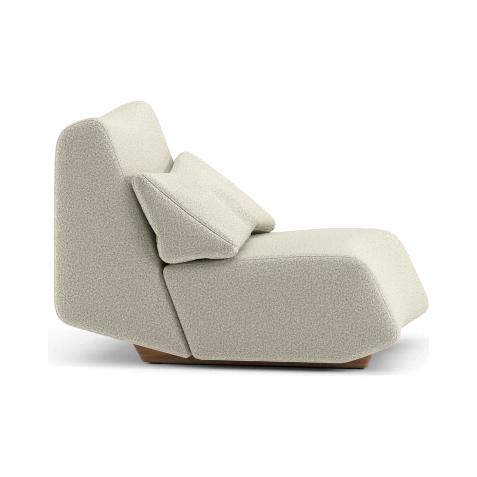 Absent XS Loungesessel | Outdoor von Prostoria, freigestellt vor weissem Hintergrund, Seitenansicht.