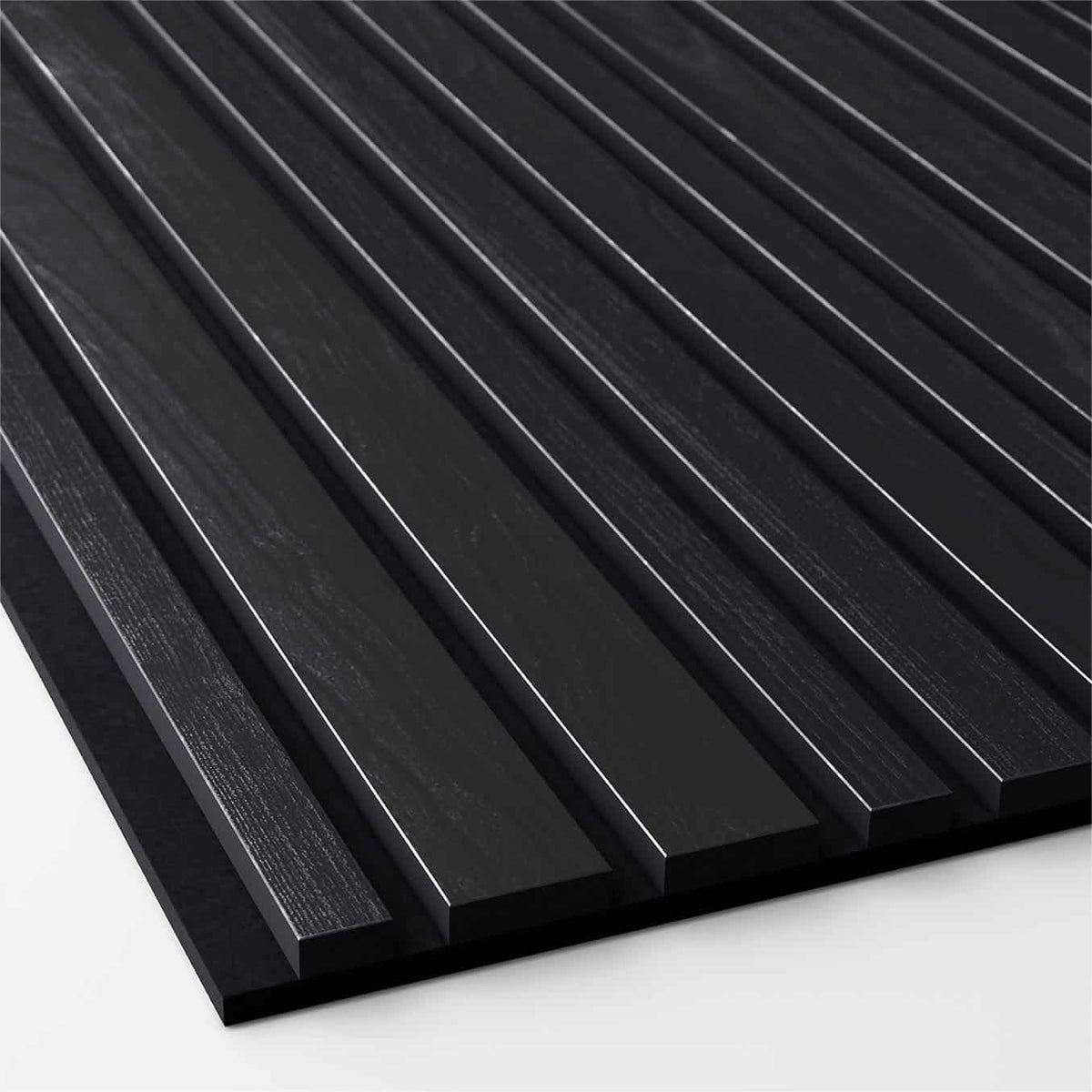 Wandpaneele Ribbon-Wood Barcode in Diamond Ash mit schwarzem RecoSilent