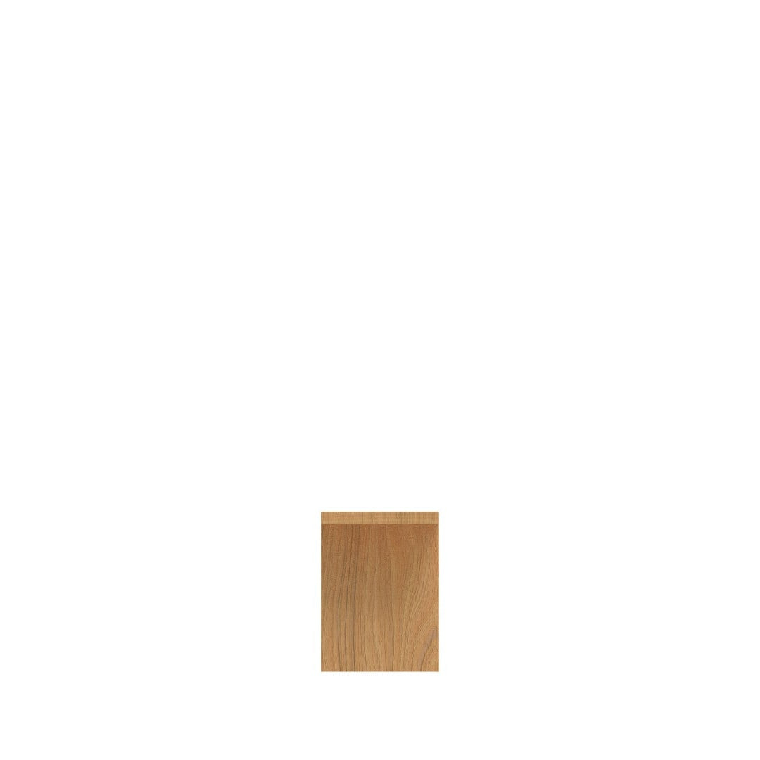 Dovetail Bench – Bank – Holzplatte in hellbrauner Farbe mit glatter Oberfläche und klarer Kante.