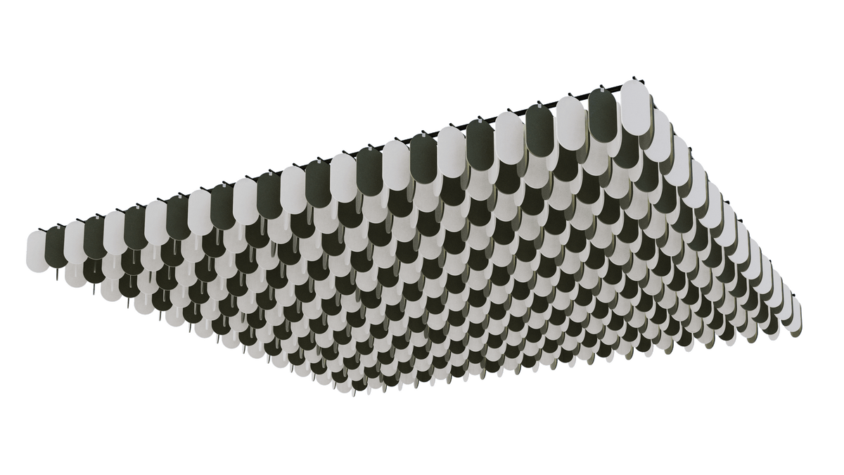 Massgeschneidertes Deckensystem Flock – Deckenbaffel – Produktabbildung 8