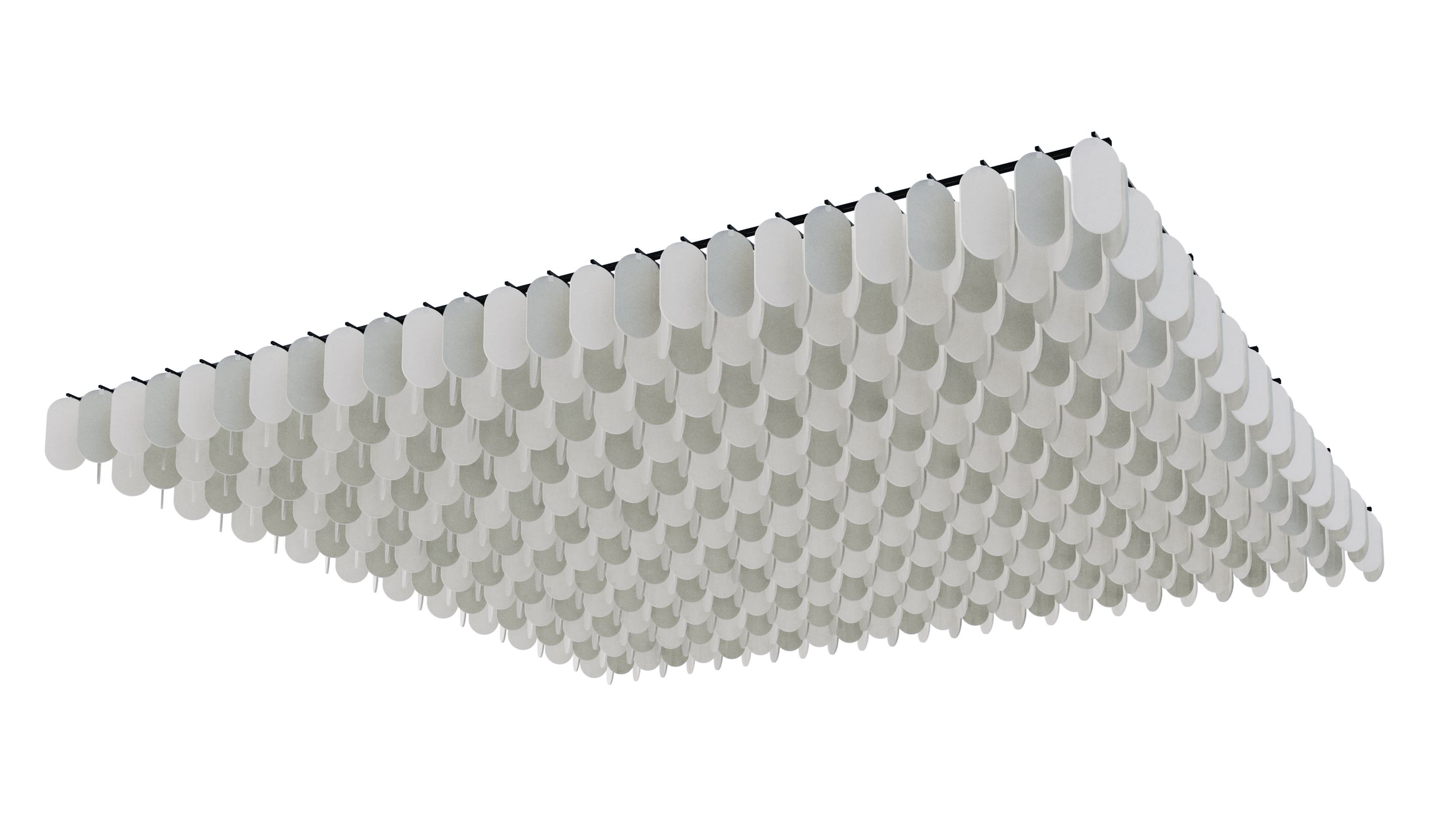 Massgeschneidertes Deckensystem Flock – Deckenbaffel – Produktabbildung 10