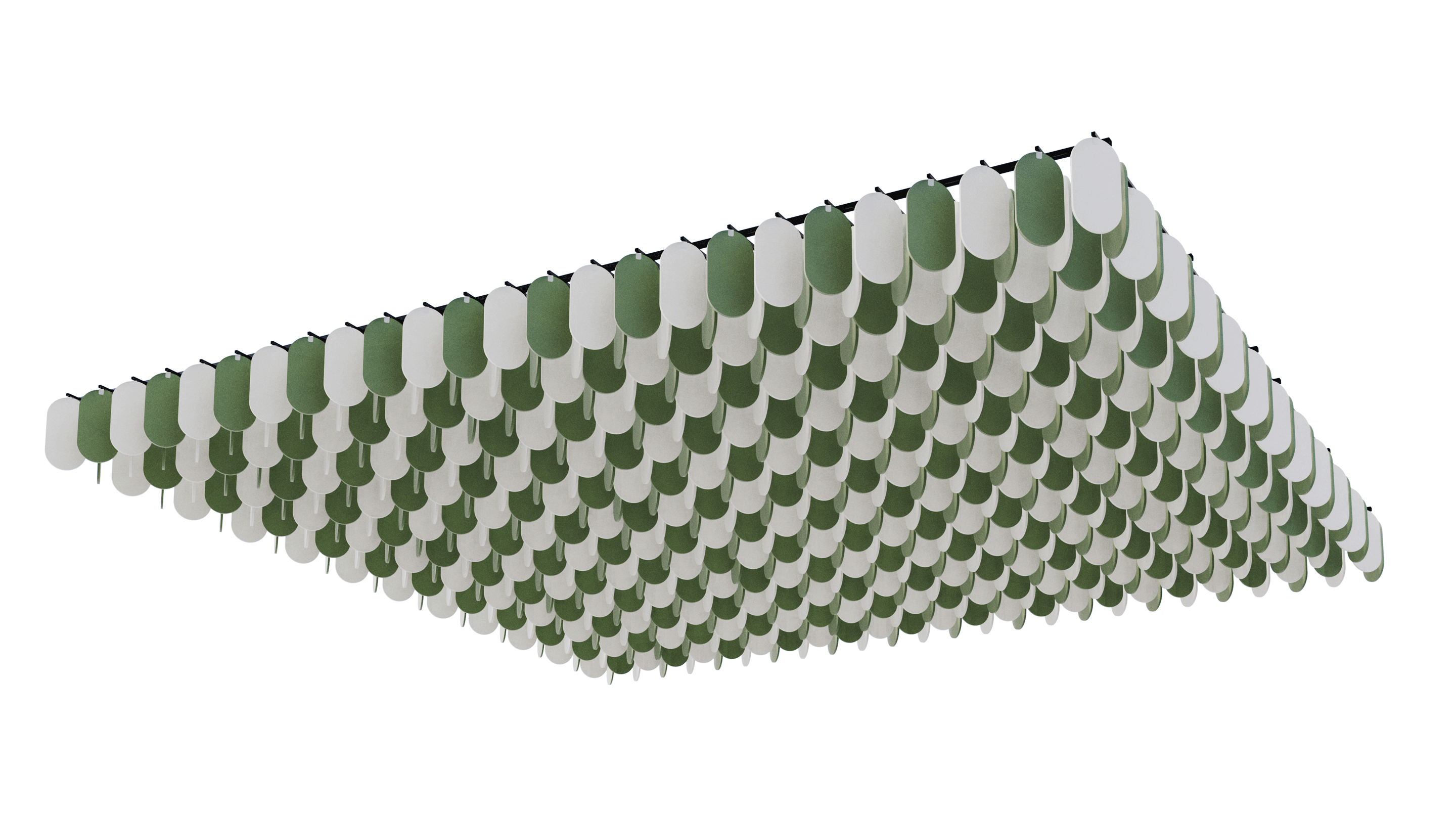 Massgeschneidertes Deckensystem Flock