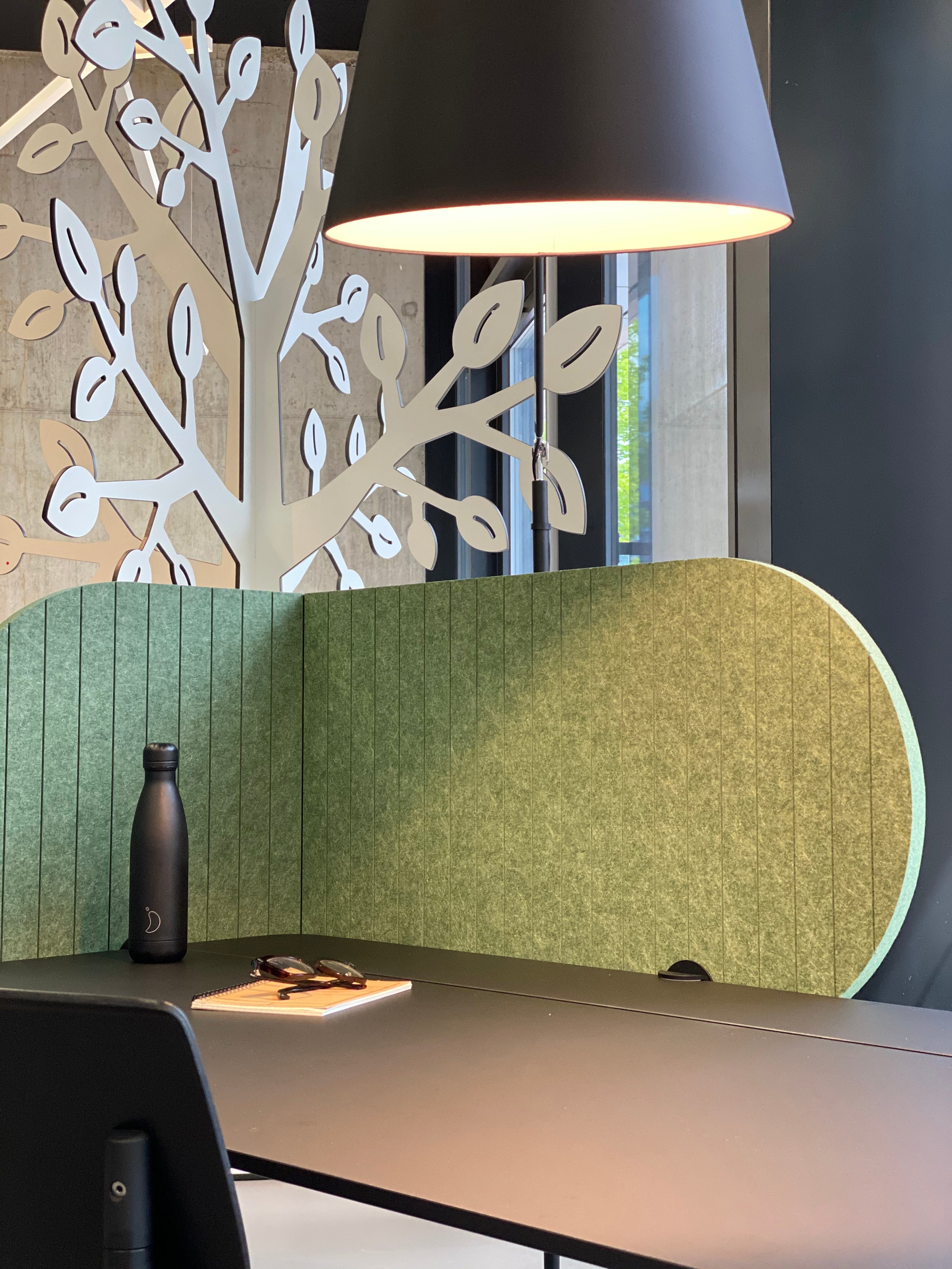 Arbeitsplatztrenner Half Moon – Akustische Tischtrenner – Produktabbildung 6
