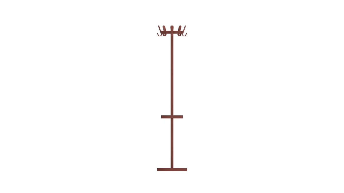 Kleiderständer Krok G in Maroon Red, Seitenansicht