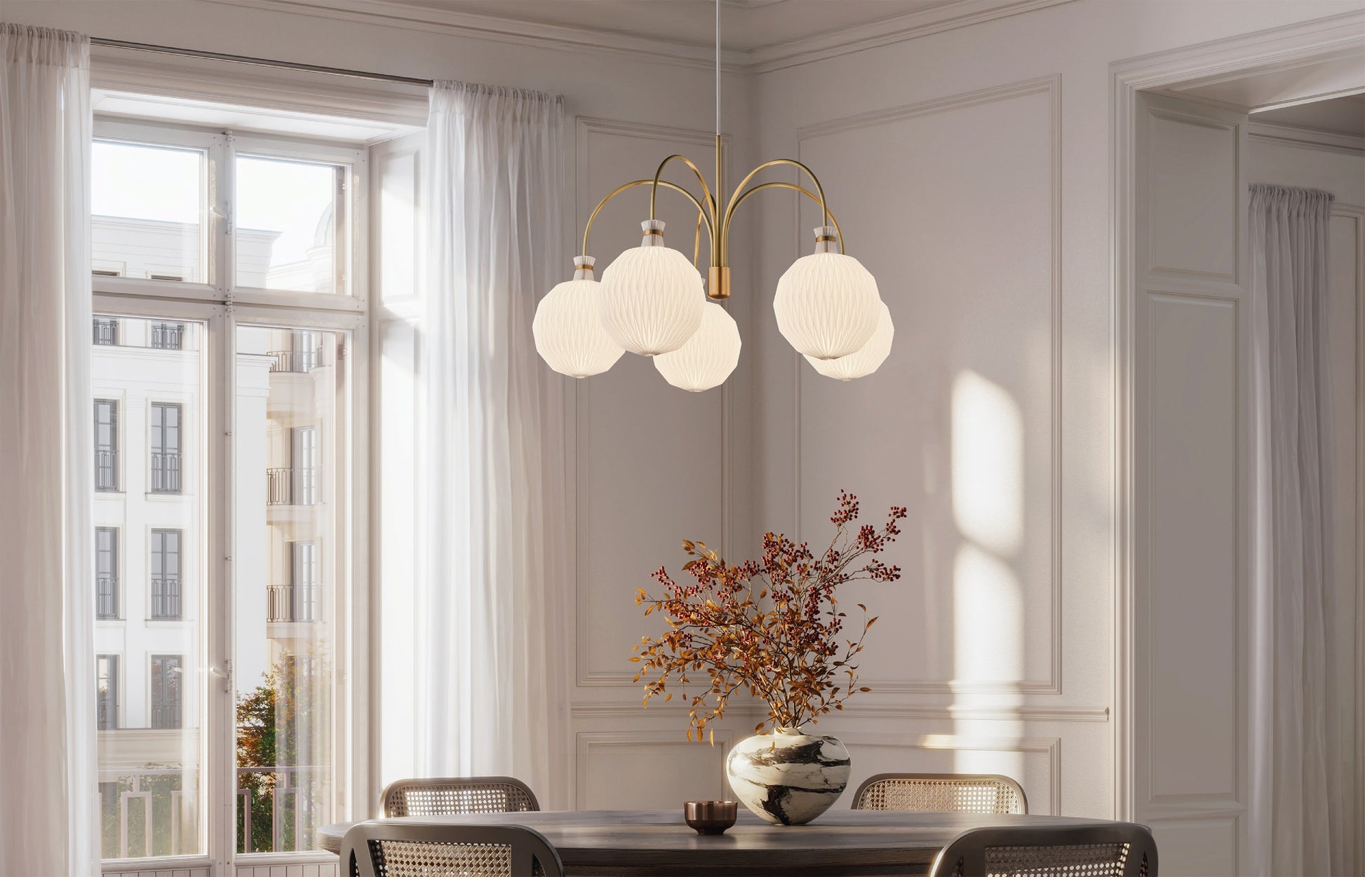 Modell 101 Lanterne XL Pendelleuchte von LE KLINT, Anwendungsbeispiel
