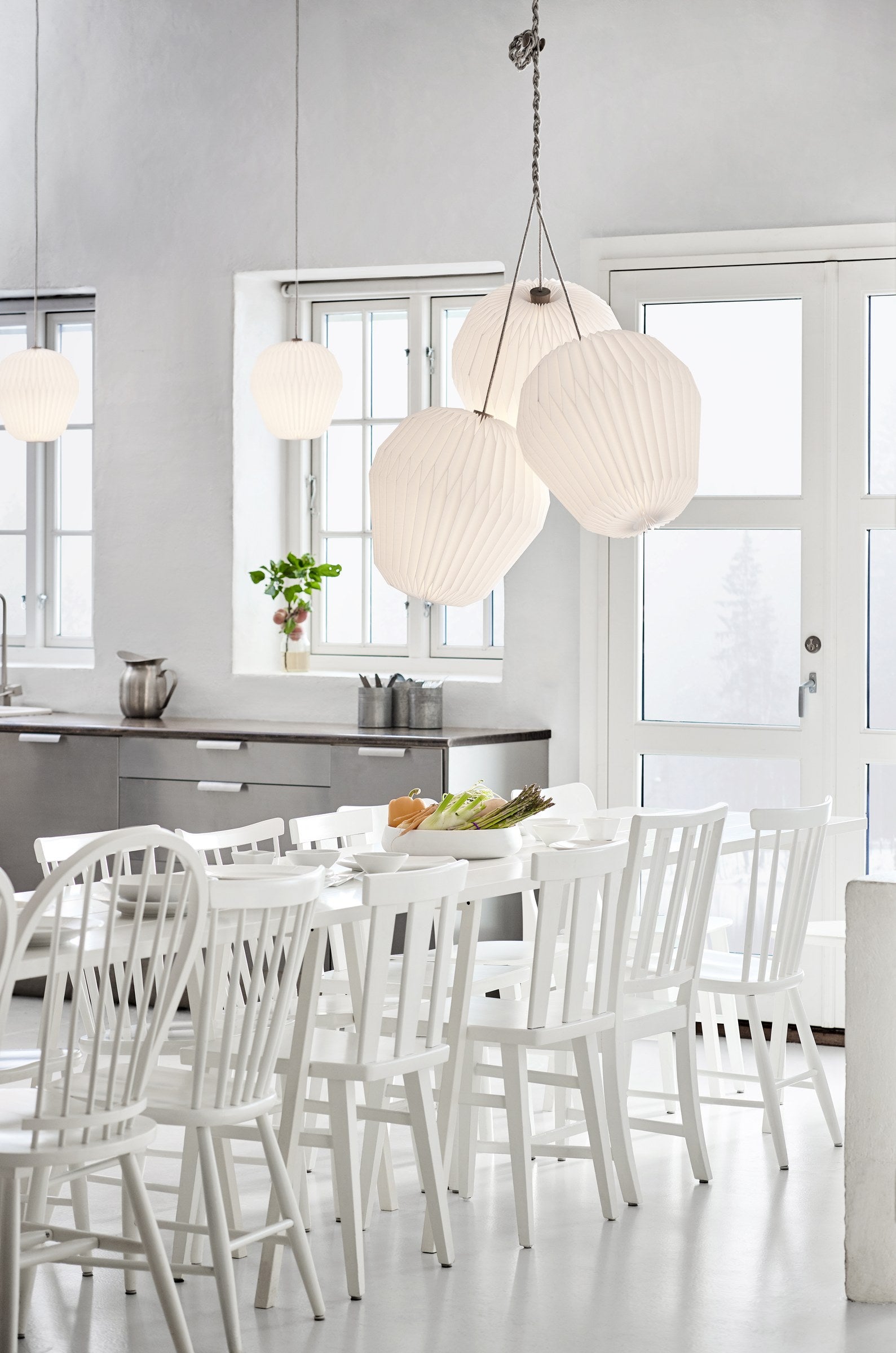 Modell 130 Bouquet 5 Pendelleuchte von LE KLINT, Anwendungsbeispiel