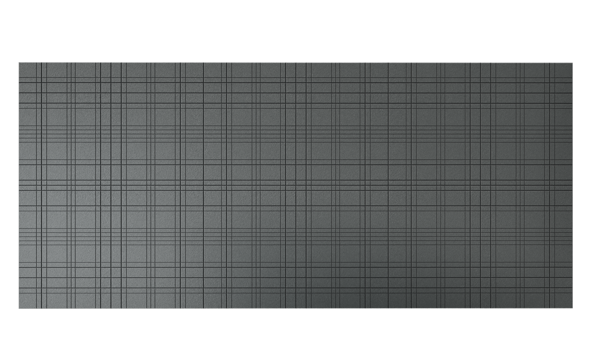 Wandverkleidung Plaid in Charcoal (542)