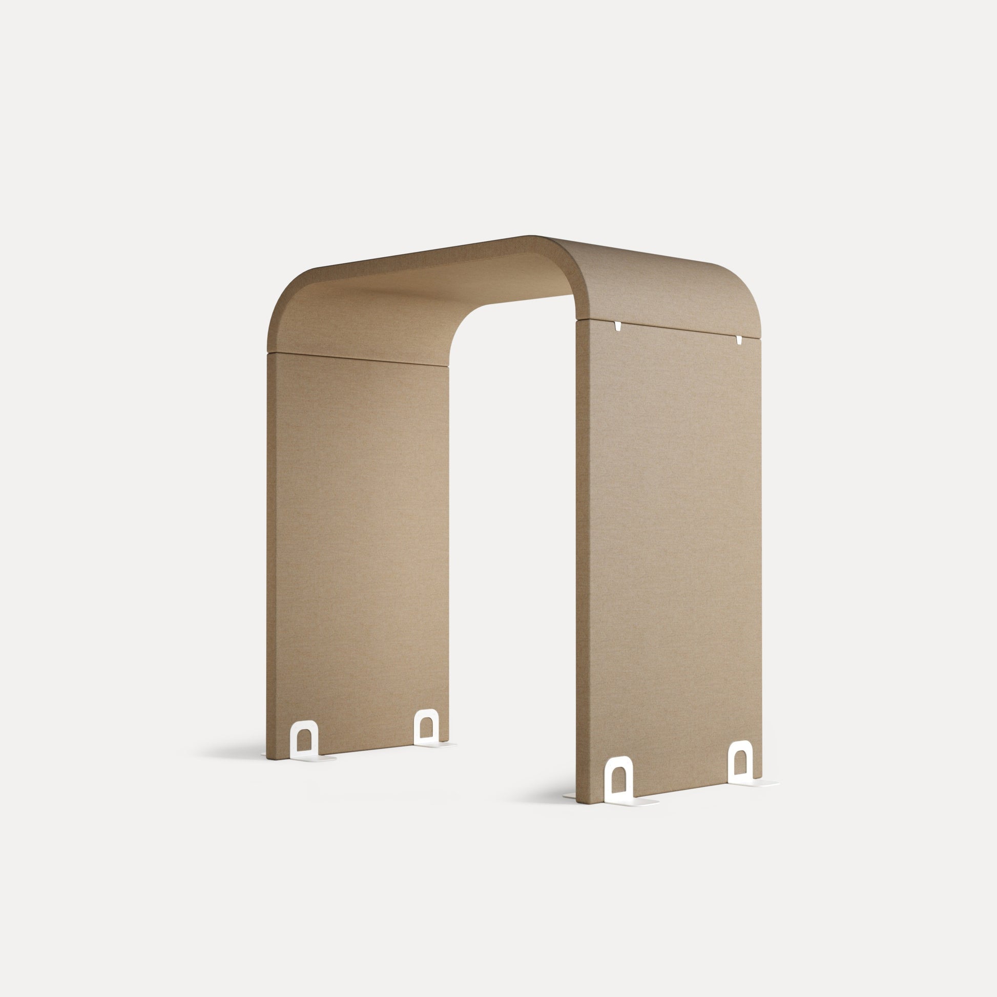 Arc Stellwand, Frontansicht zeigt akustische Teilung im Büro.