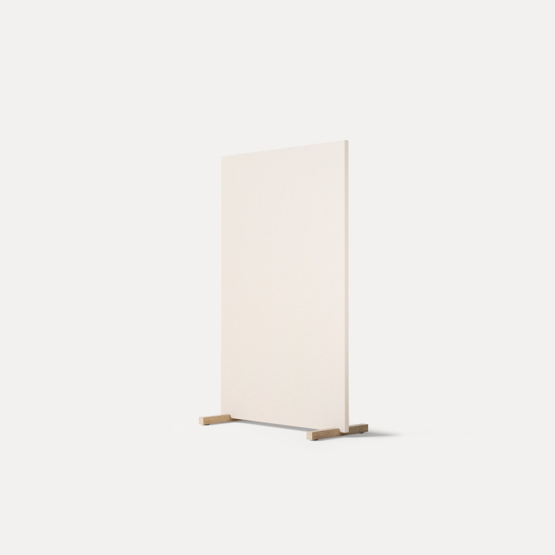 Akustikpaneel in strahlendem Weiß, Seitenansicht, perfekt für moderne Bürogestaltungen.