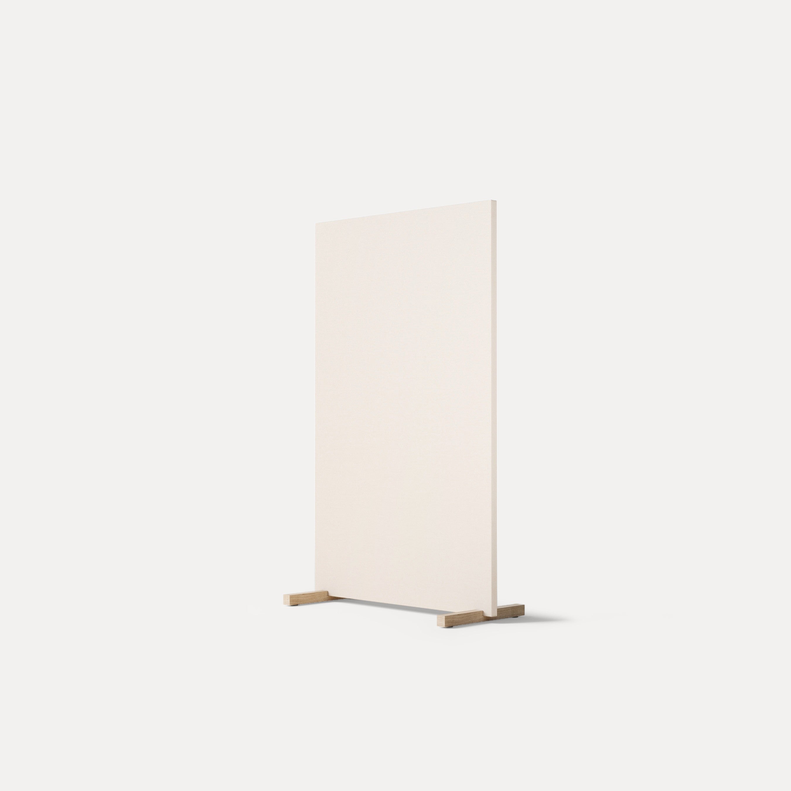 Akustikpaneel in strahlendem Weiß, Seitenansicht, perfekt für moderne Bürogestaltungen.