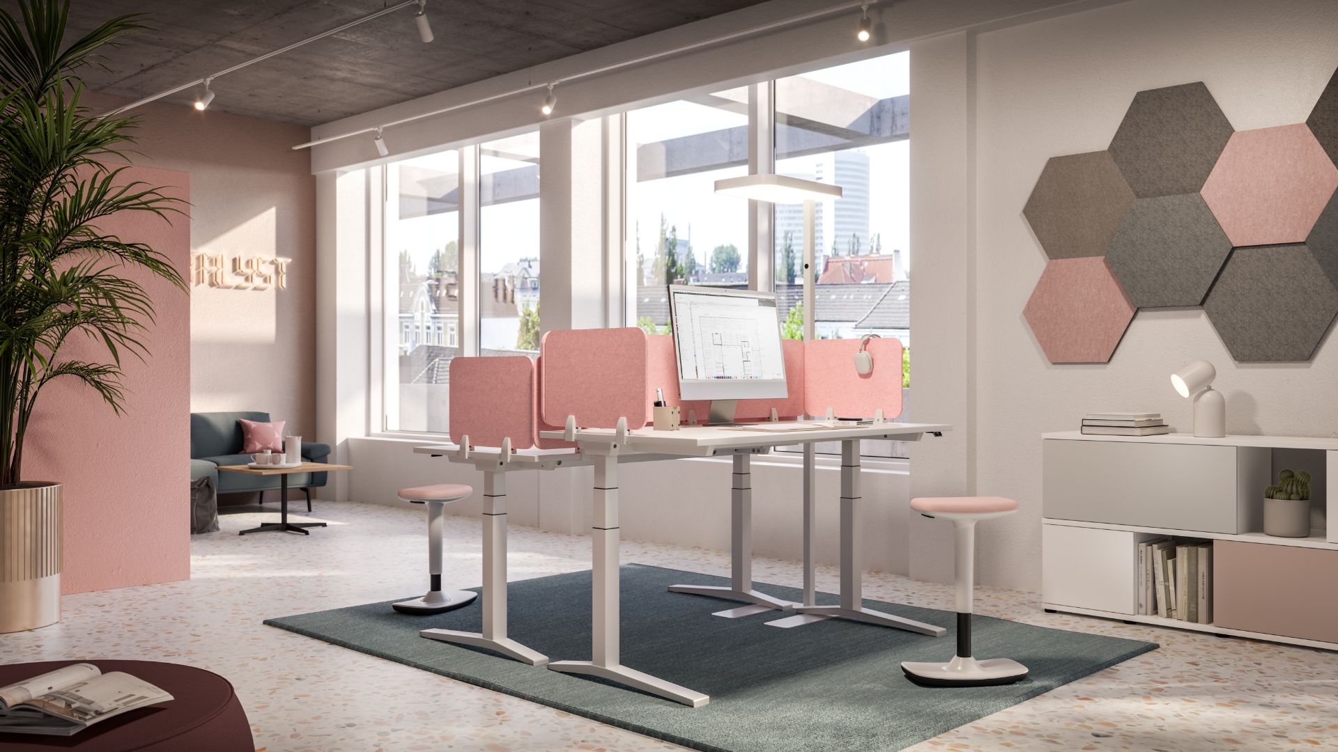 Assmann Canvaro Sitz-Steh-Schreibtisch – primovero.ch