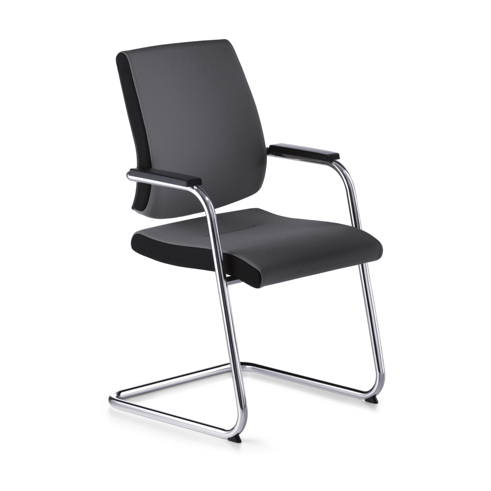 Besucherstuhl black dot | Freischwinger