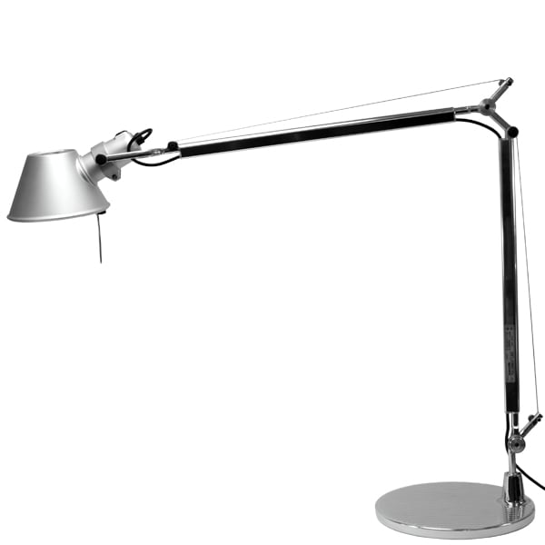 Artemide Tolomeo Tischleuchte Aluminium – Seitenansicht