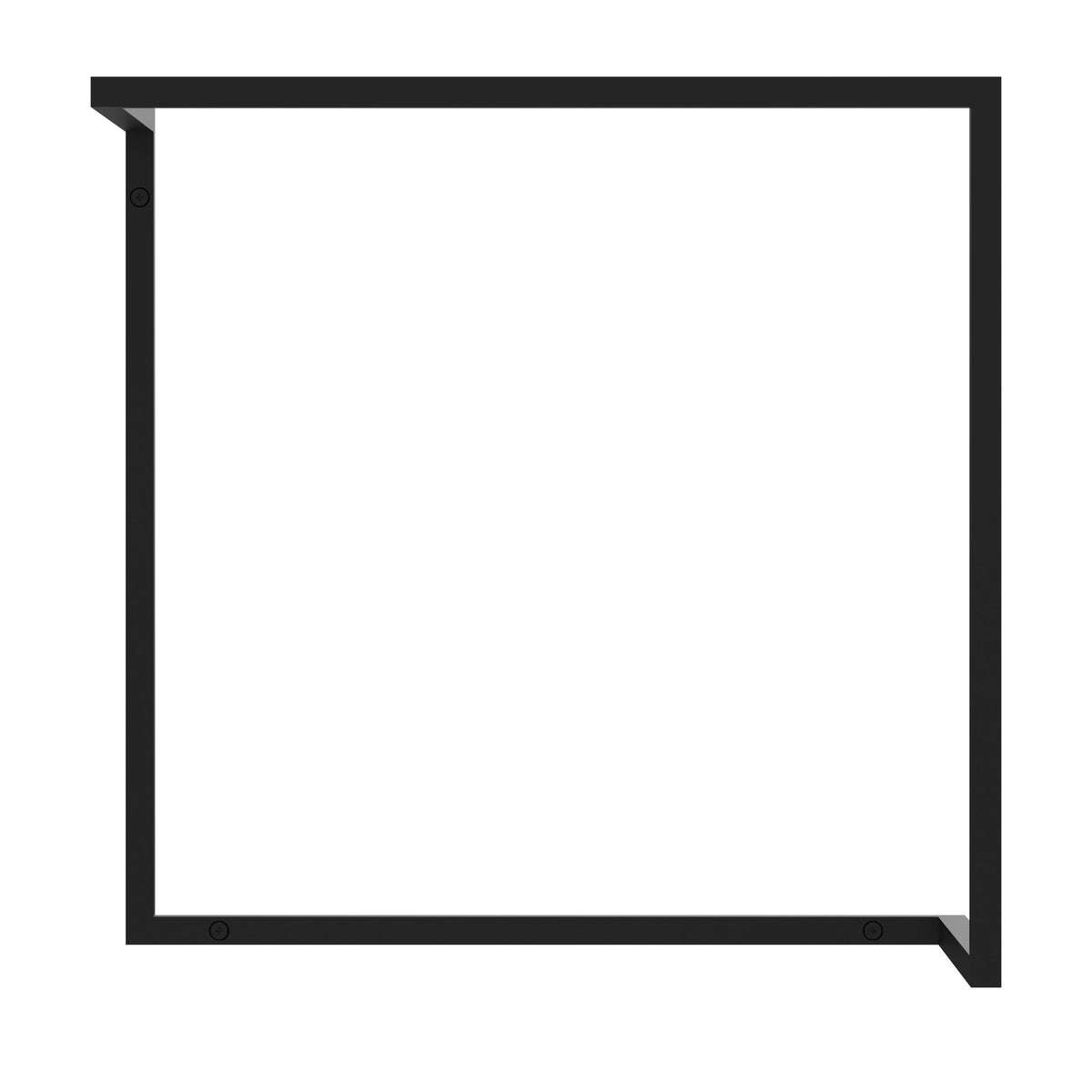 Frame W Wandgarderobe in Raven Black, Vorderansicht