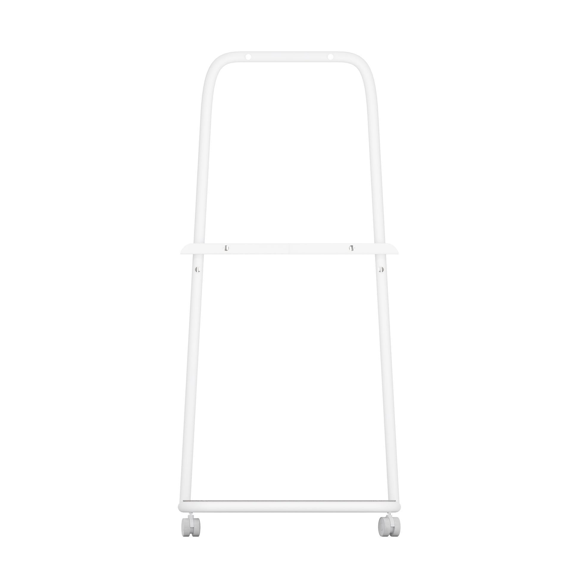 se:lab rack – Transportwagen für Whiteboards – Weißes Gestell mit Rollen, geeignet für Büromöbel, schlankes Design, stabil und funktional.