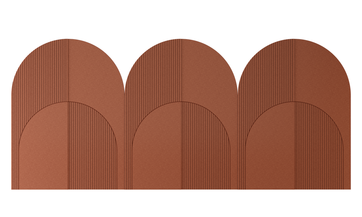 Wandverkleidung Fylo in Terracotta (239)