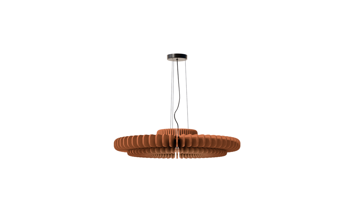 Akustikleuchte Helia in Terracotta (239)