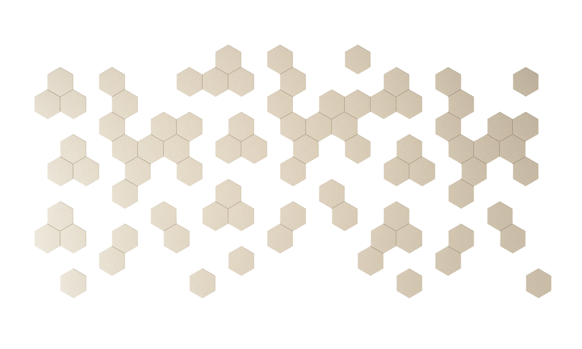 Wandverkleidung Hexagon in Linen (107)