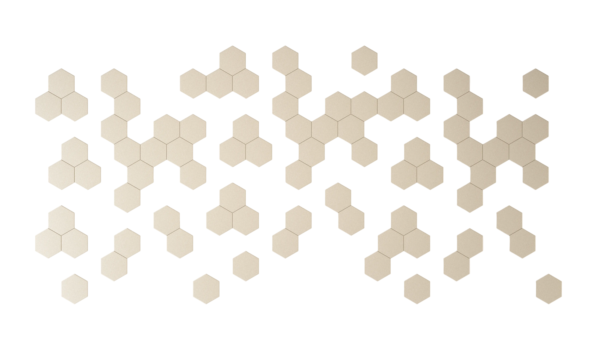 Wandverkleidung Hexagon