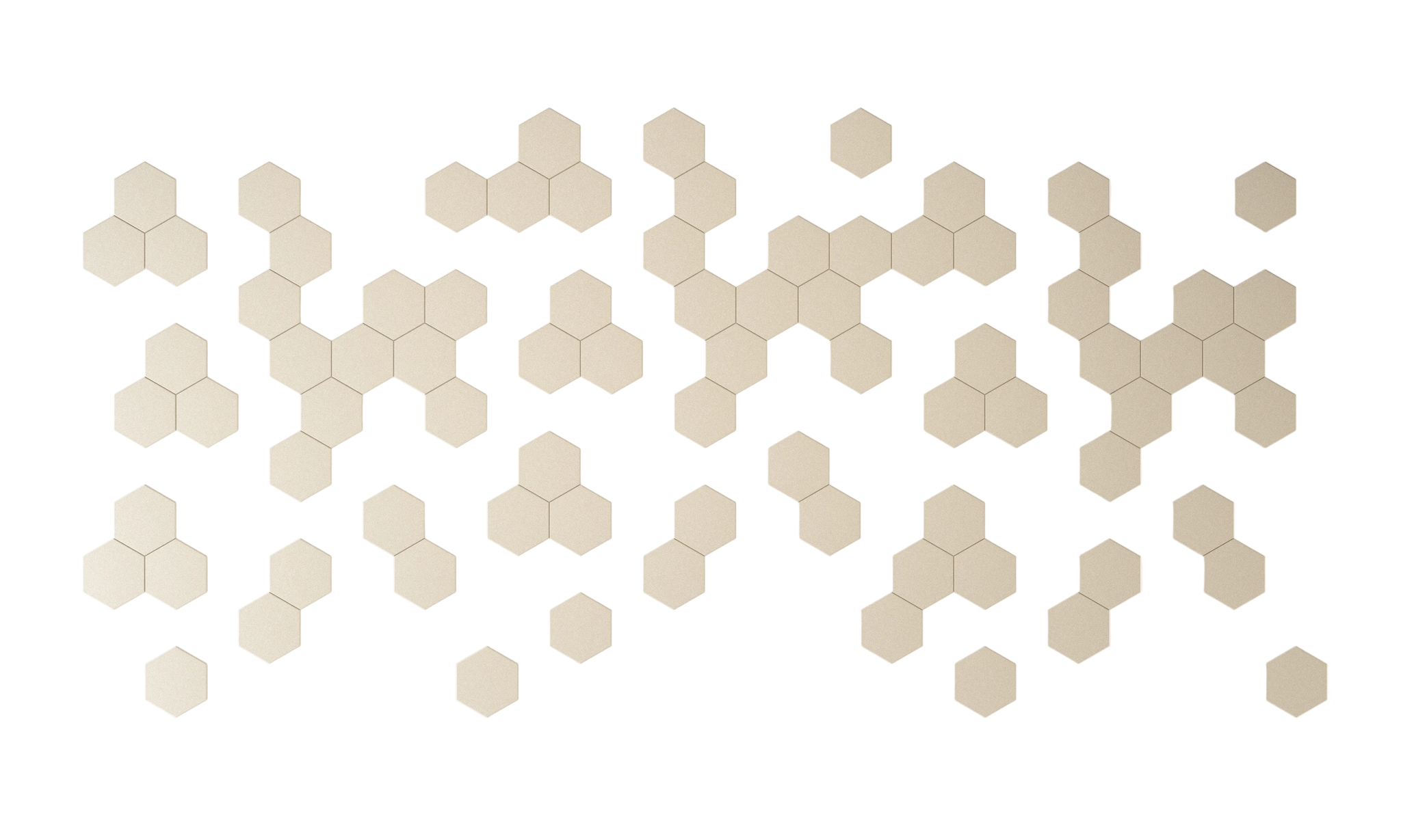 Wandverkleidung Hexagon