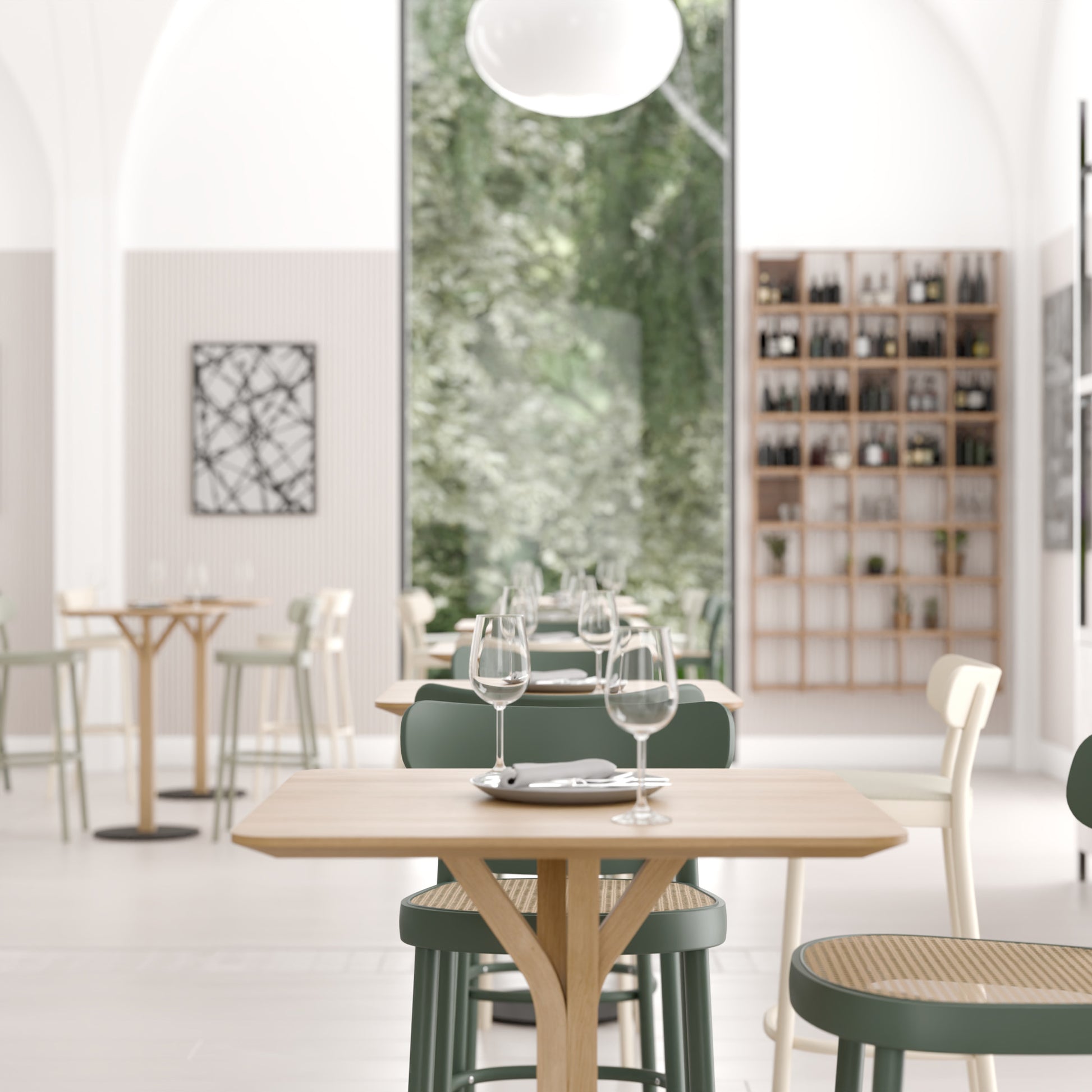 La Zitta Barhocker in einem Restaurantprojekt