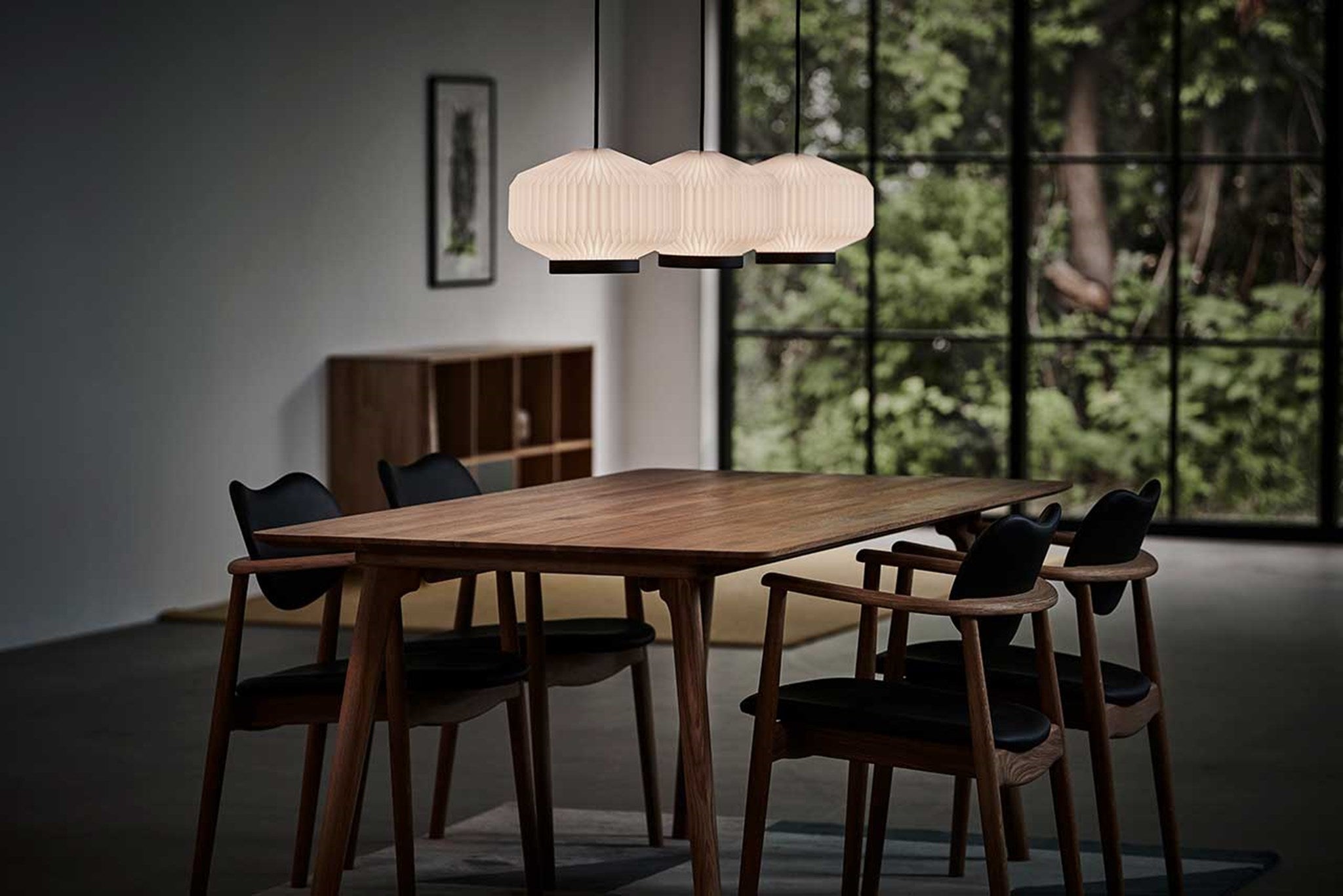 Modell 186 Shibui Pendelleuchte von LE KLINT, Anwendungsbeispiel