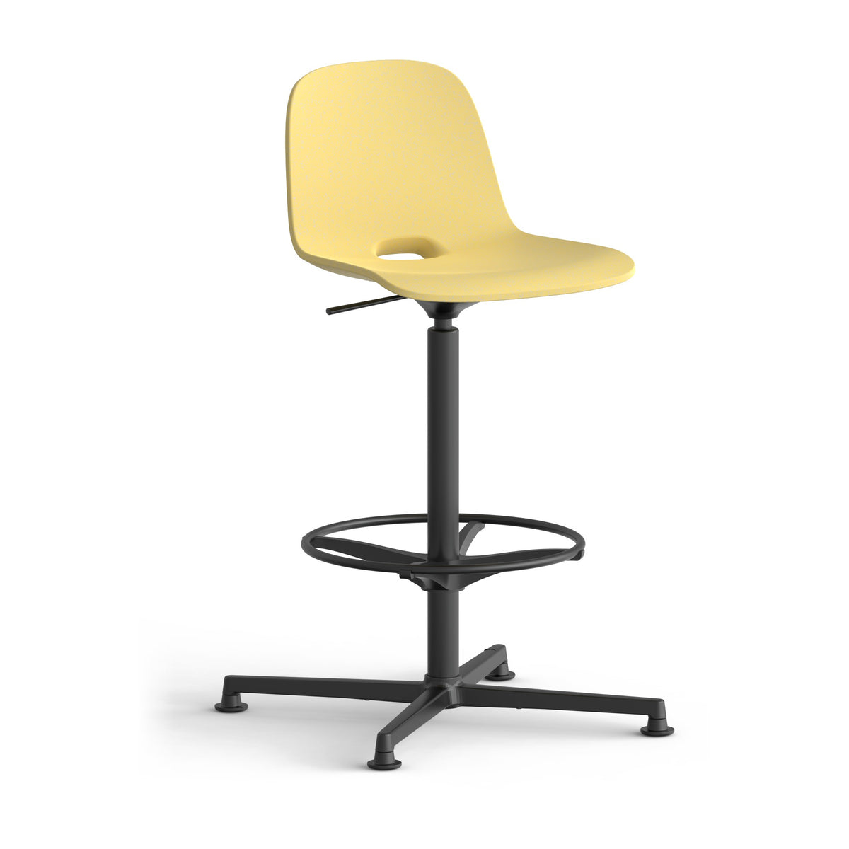 LOOPE ALLin Barhocker in BeigeYellow, freigestellt