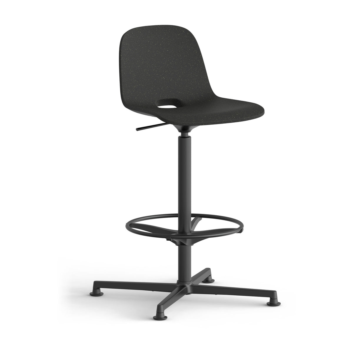 LOOPE ALLin Barhocker in LimeGrayBlack, freigestellt