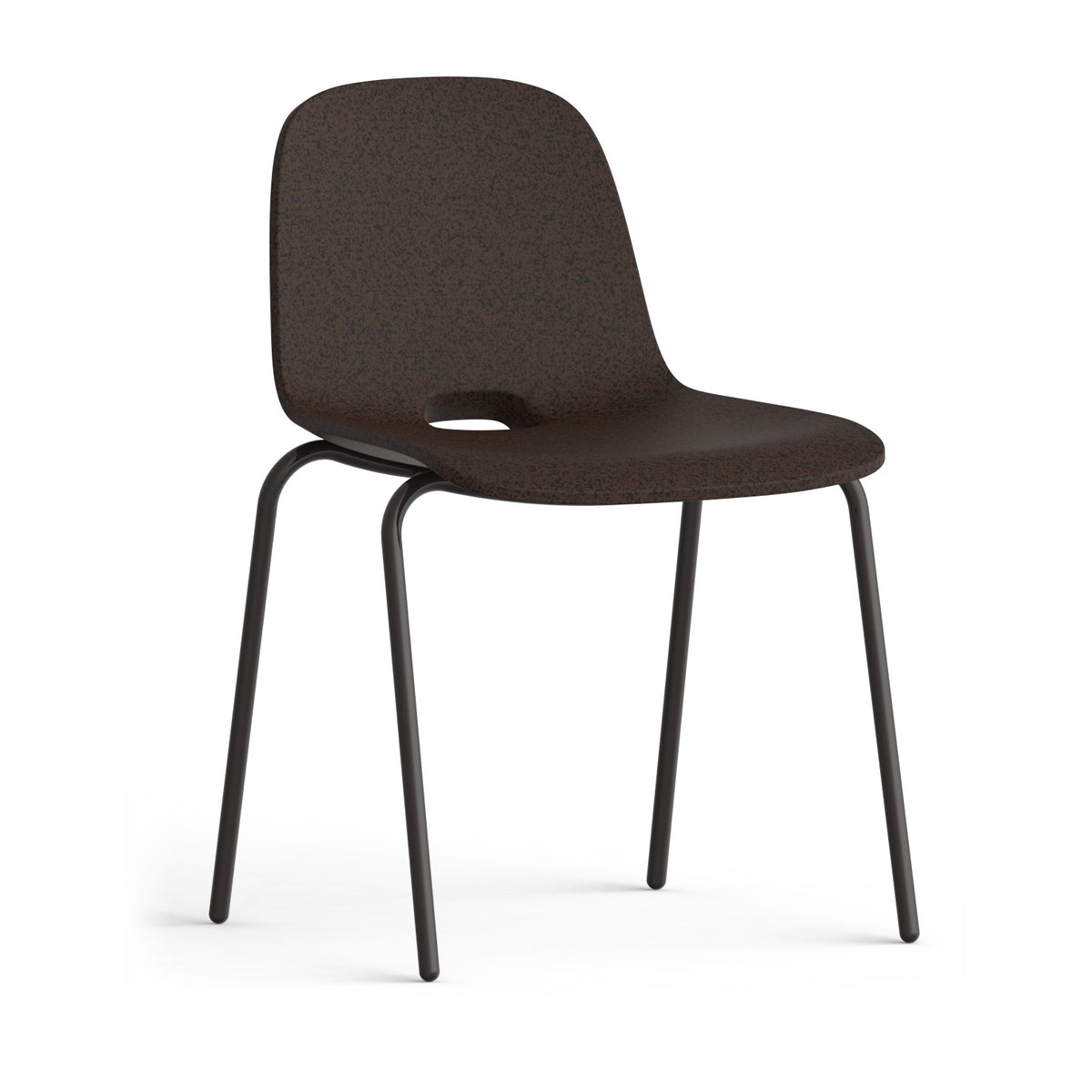 LOOPE ALLin Stuhl, Sitzschale BrownBlack, freigestellt