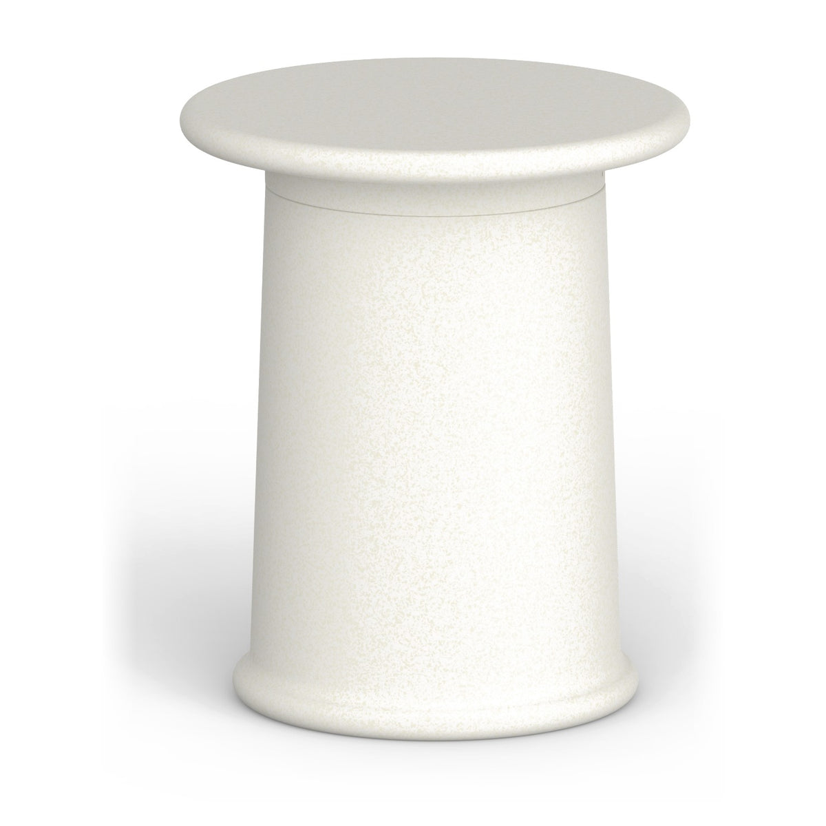 LOOPE ROUNDER Tisch, Durchmesser 60 cm, Höhe 72 cm in YellowBeige, freigestellt