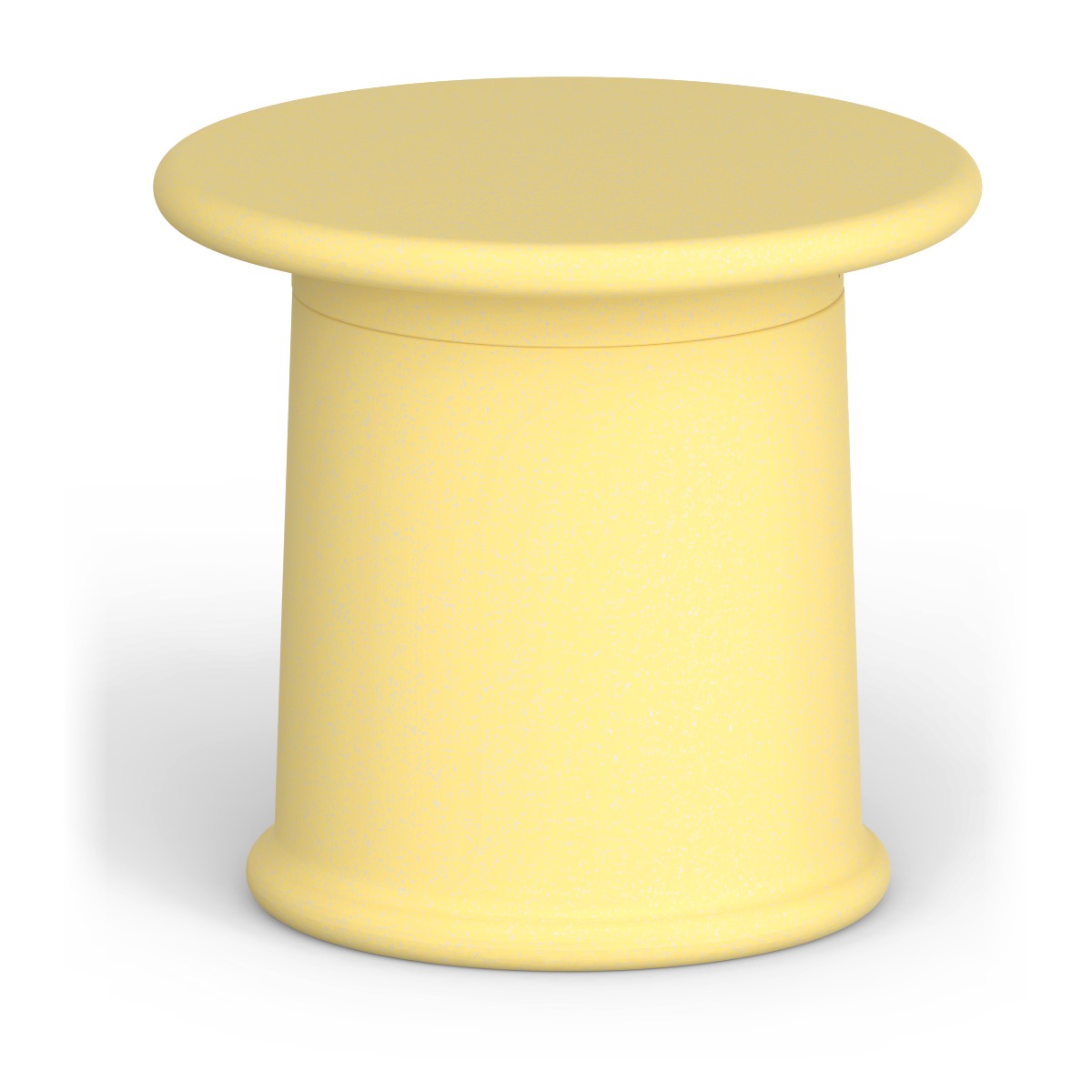 LOOPE ROUNDER Tisch, Durchmesser 60 cm, Höhe 56 cm in BeigeYellow, freigestellt