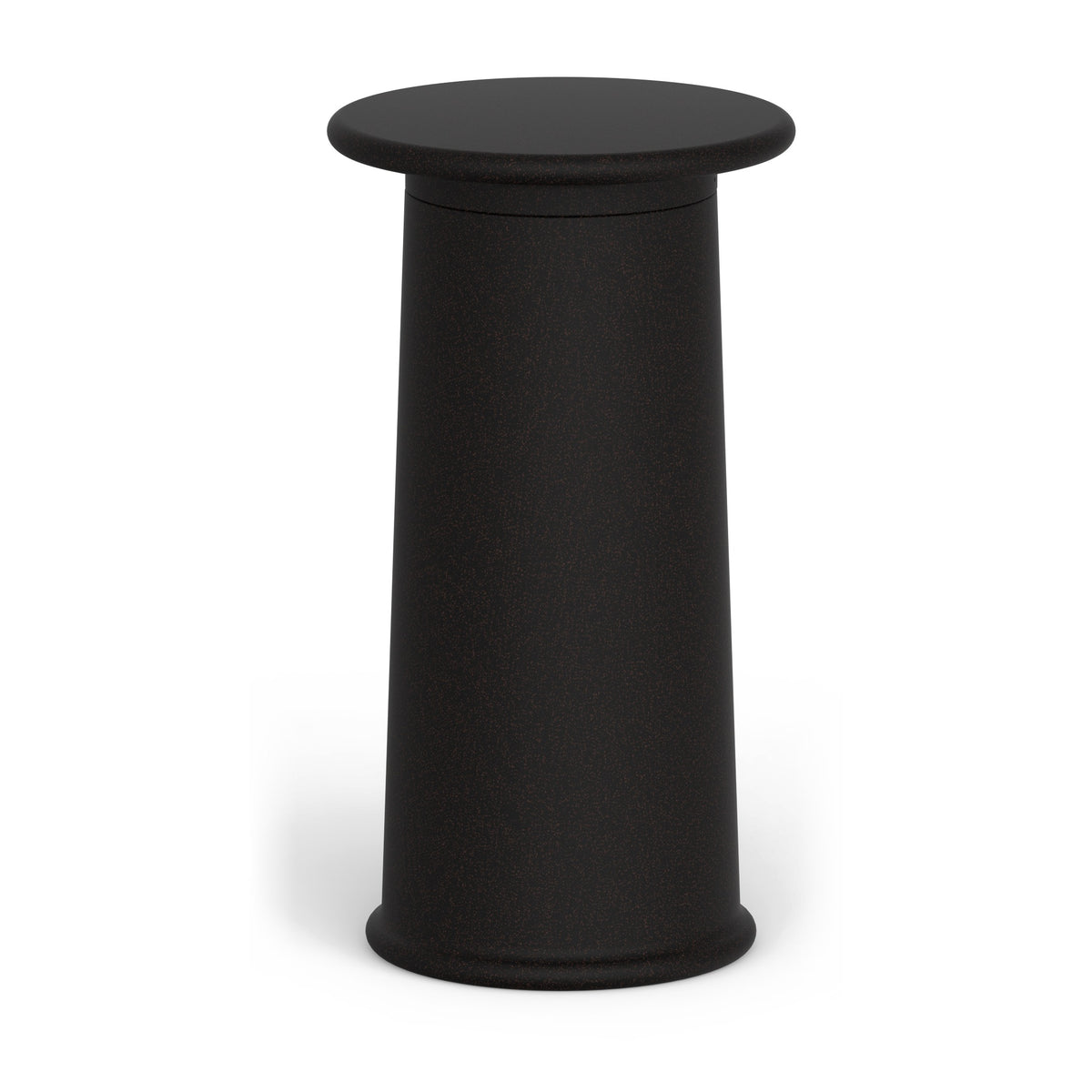 LOOPE ROUNDER Tisch, Durchmesser 60 cm, Höhe 110 cm in BlackBrown, freigestellt