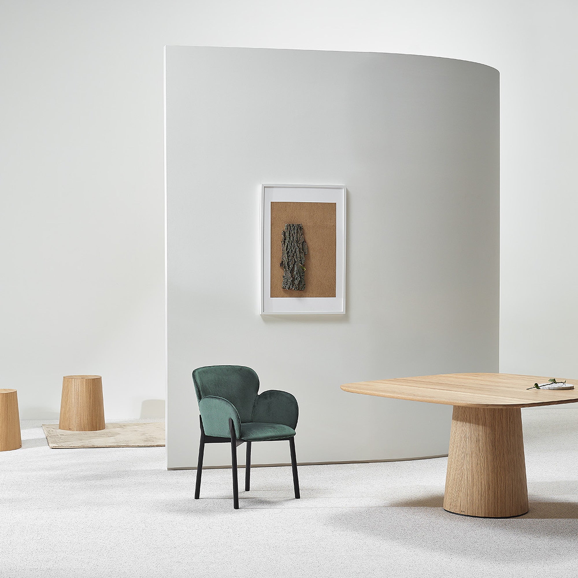 P.O.V. Hocker in Eiche
