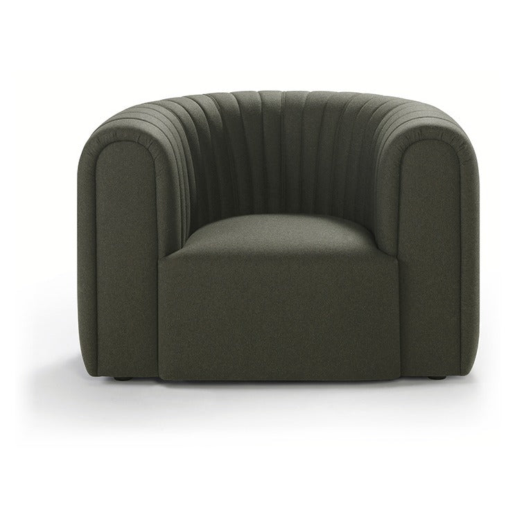 Sancal Core Sessel in Dunkeloliv, Frontansicht