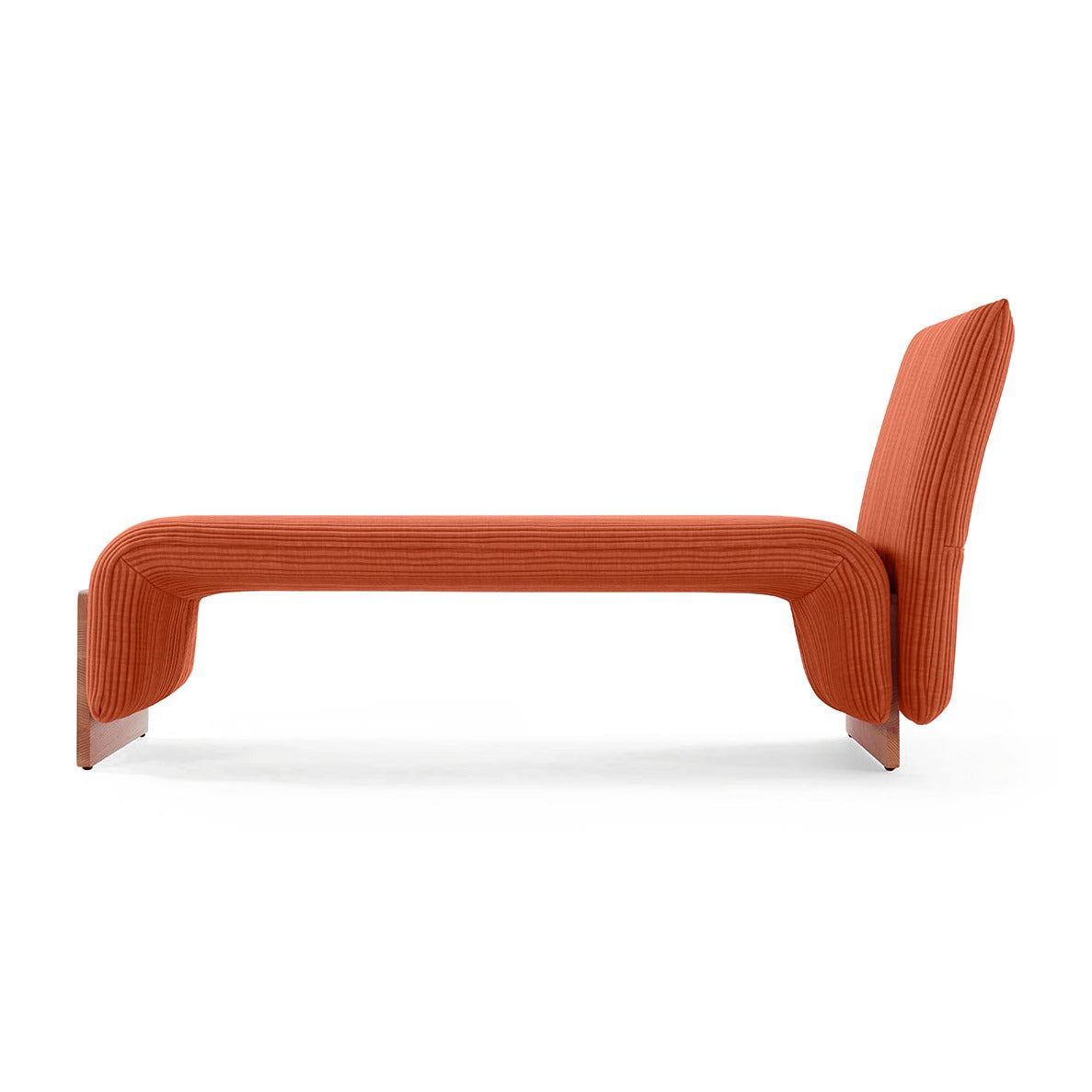 Sancal Diwan Chaiselongue in Orange, Seitenansicht