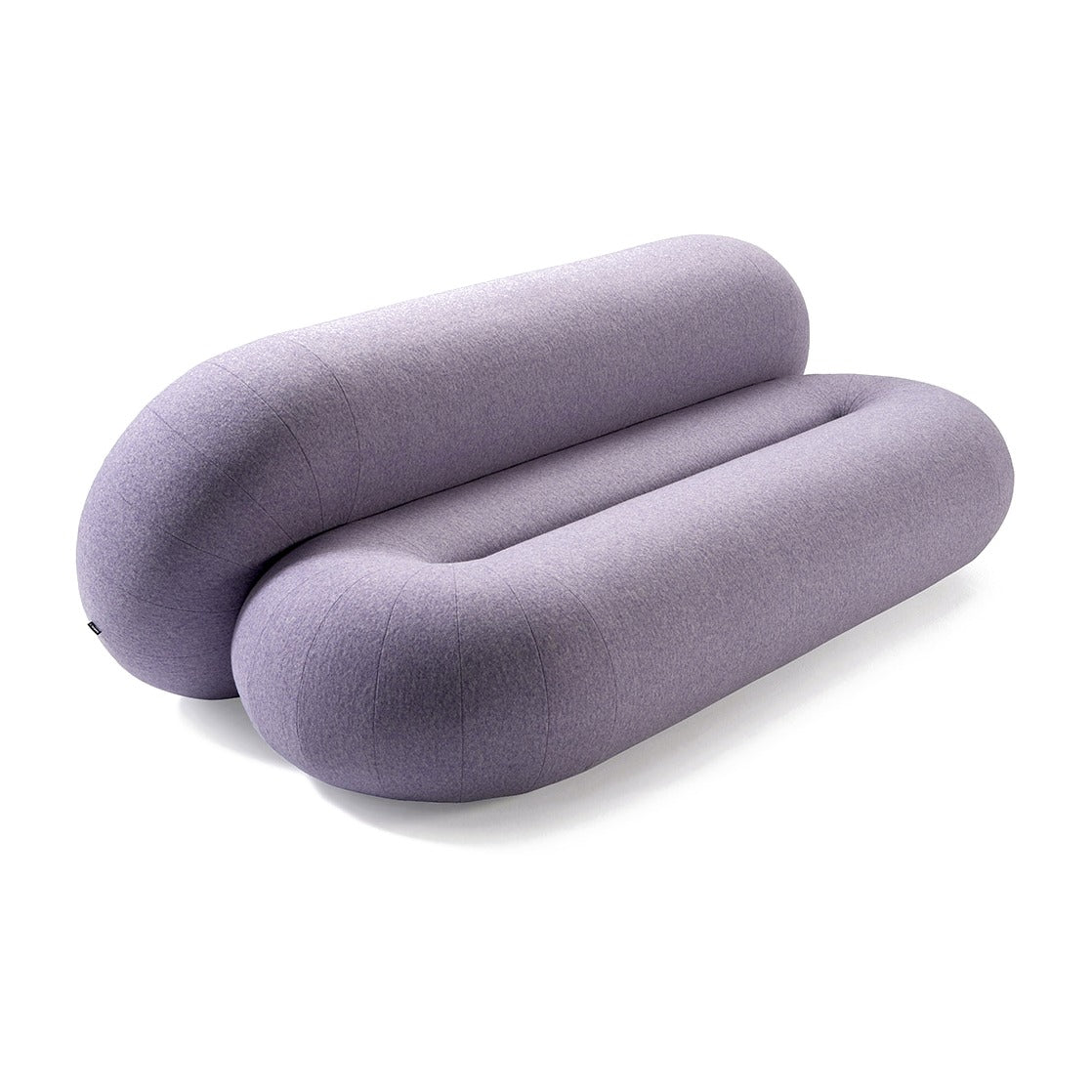 Sancal Loop Sofa in Lavendel, Ansicht von schräg oben